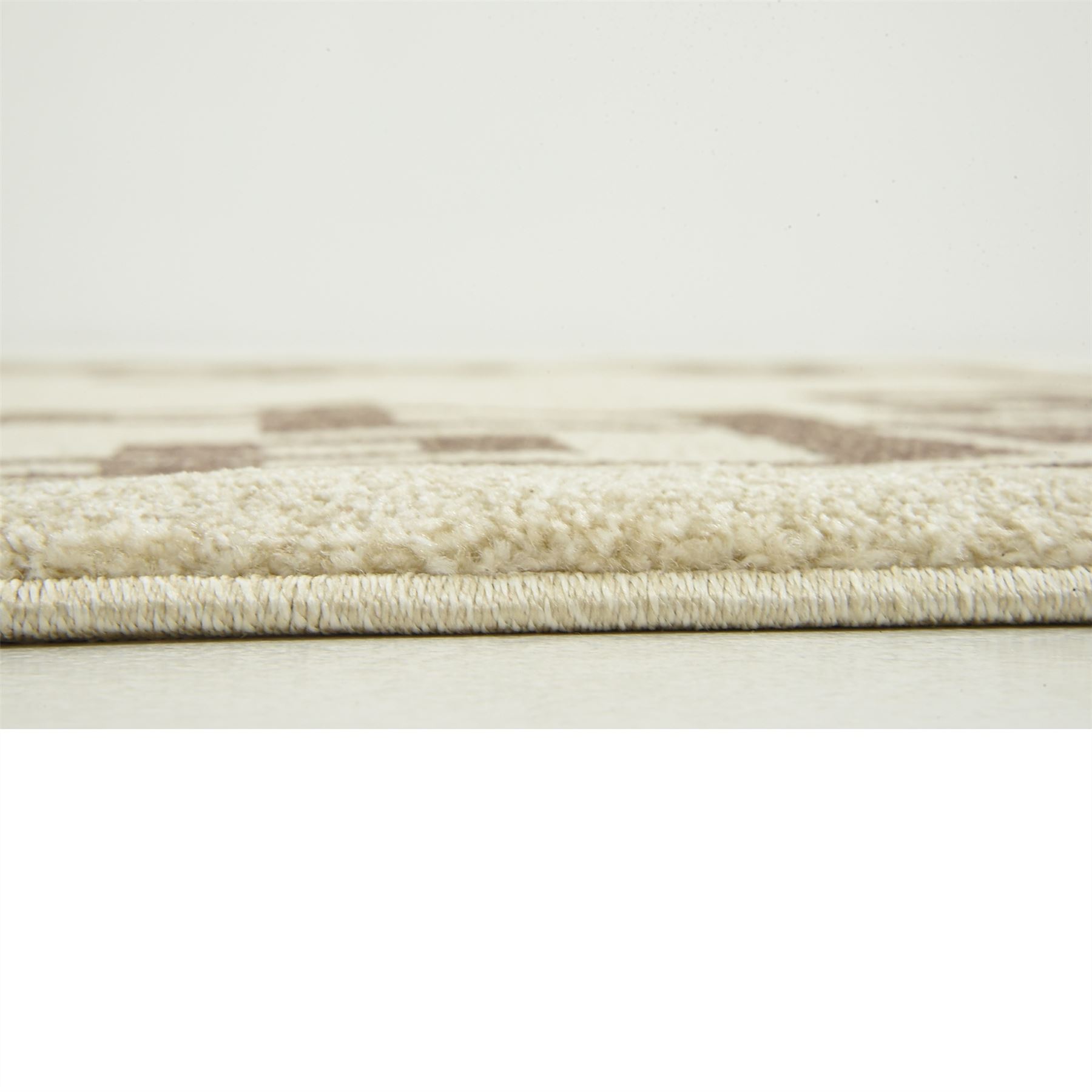 Modern Rugs Plain Area Carpet Soft Thin Pile Beige 5' x 8' Athens Rug