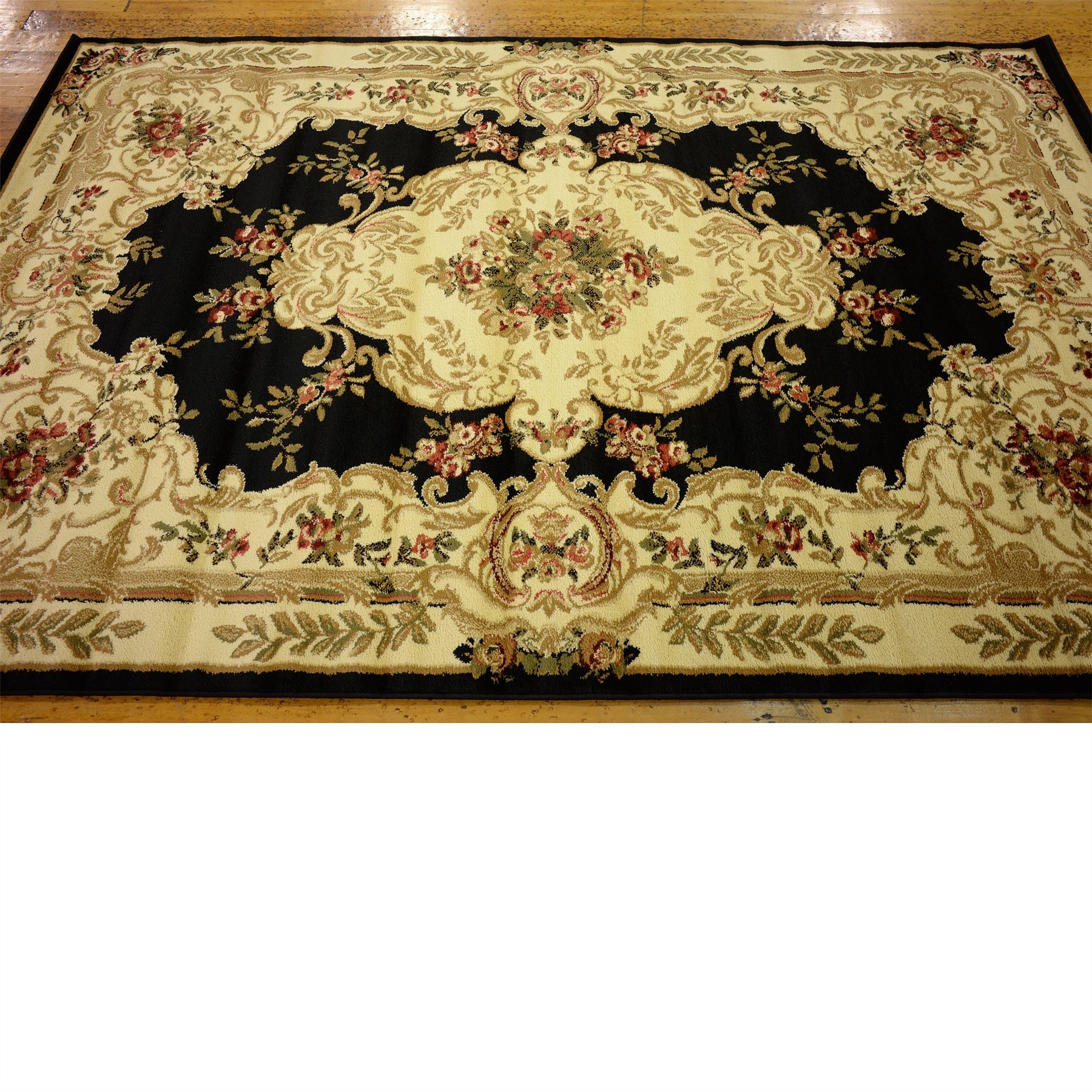 Persian Style Traditional rugs Oriental Carpet 5'x8' Black Classic Aubusson Rug eBay