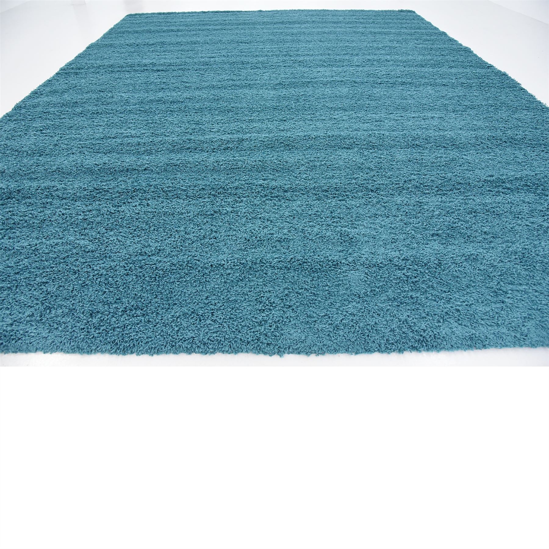 Deep Aqua Blue 12' x 14' 11 Solid Shag Modern Rugs Floor Carpet Area Rug