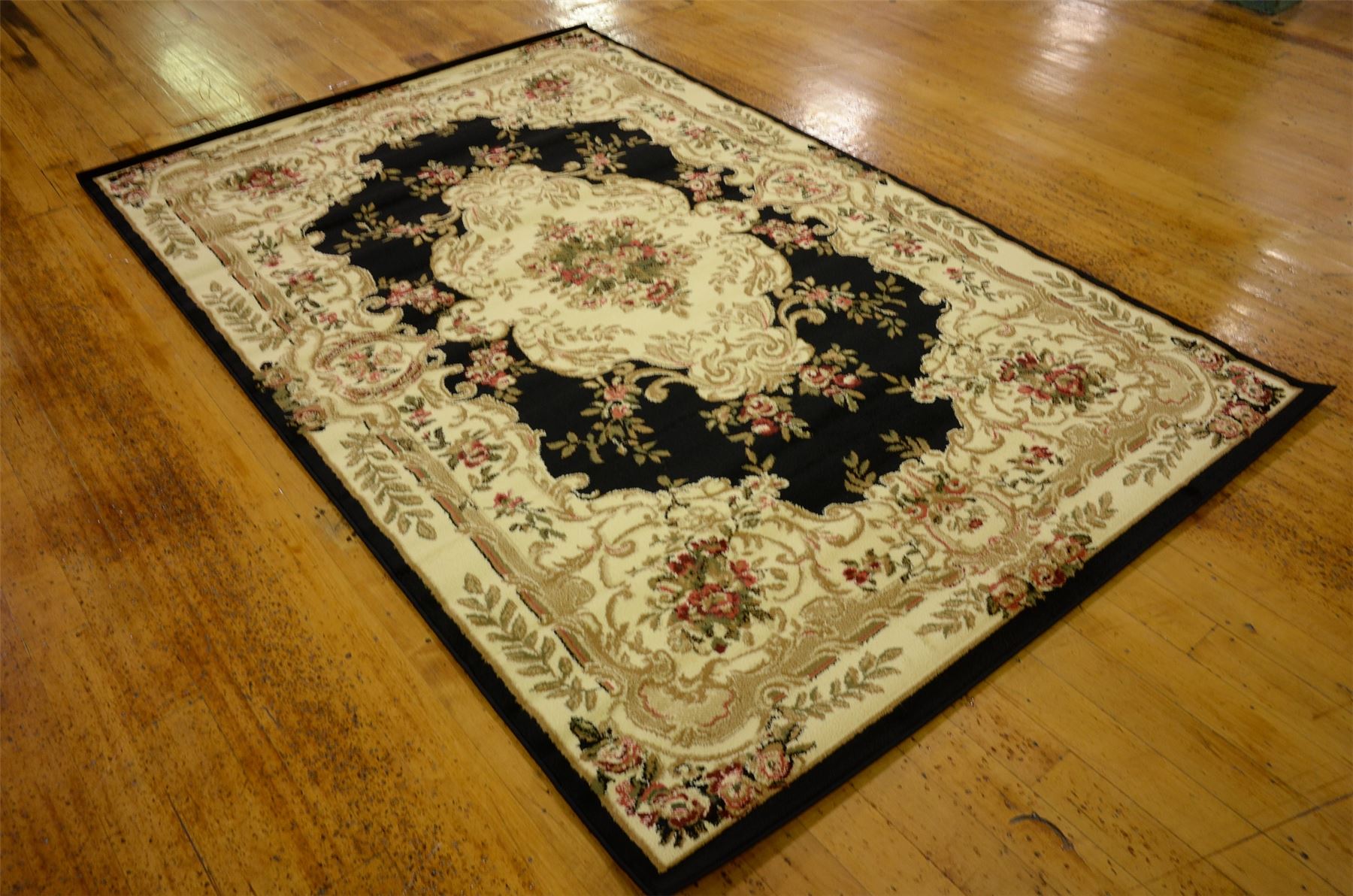 Persian Style Traditional rugs Oriental Carpet 5'x8' Black Classic Aubusson Rug eBay