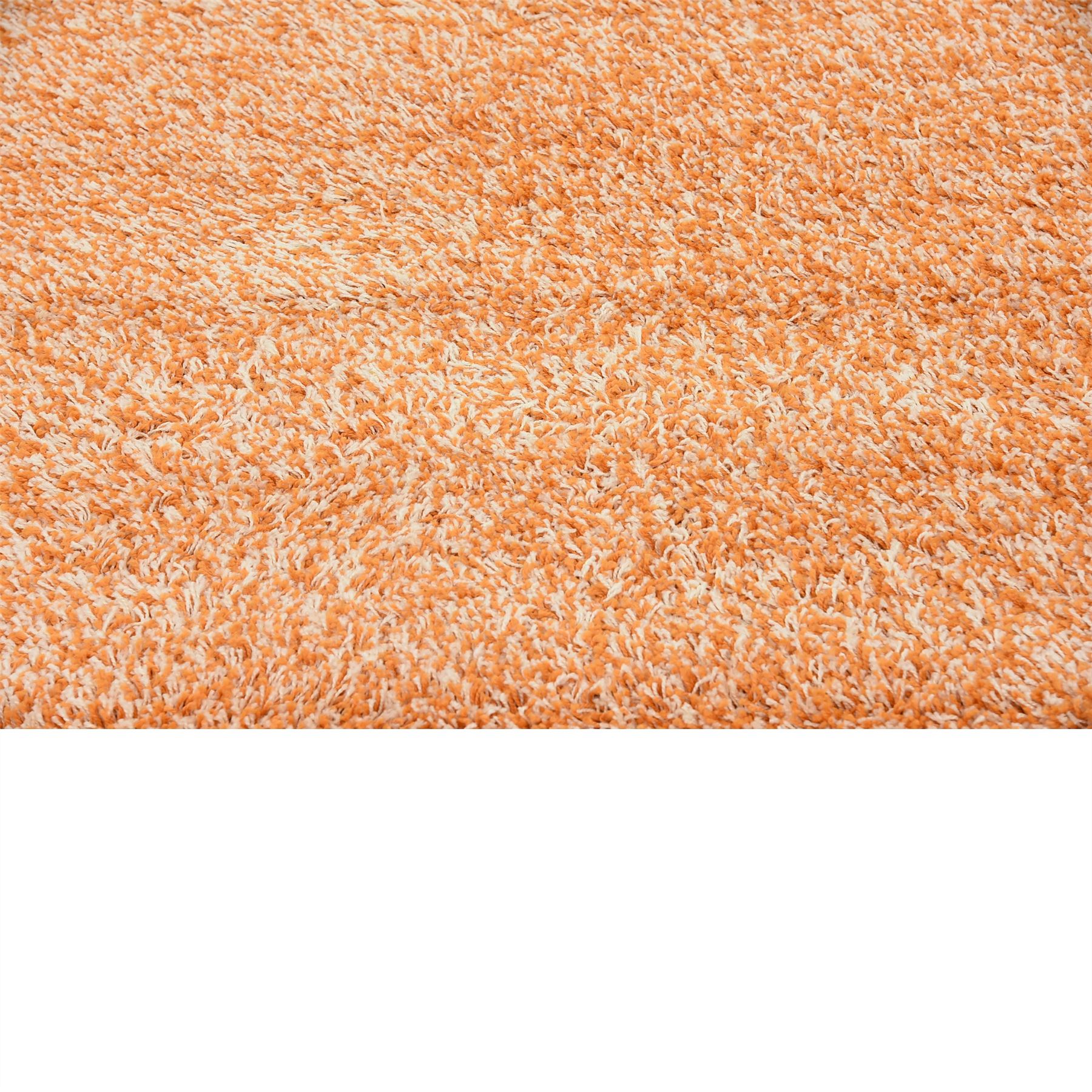 Shaggy Soft Pile Area Rugs Plain Carpet Peach 7' x 10' Solid Basic Rug