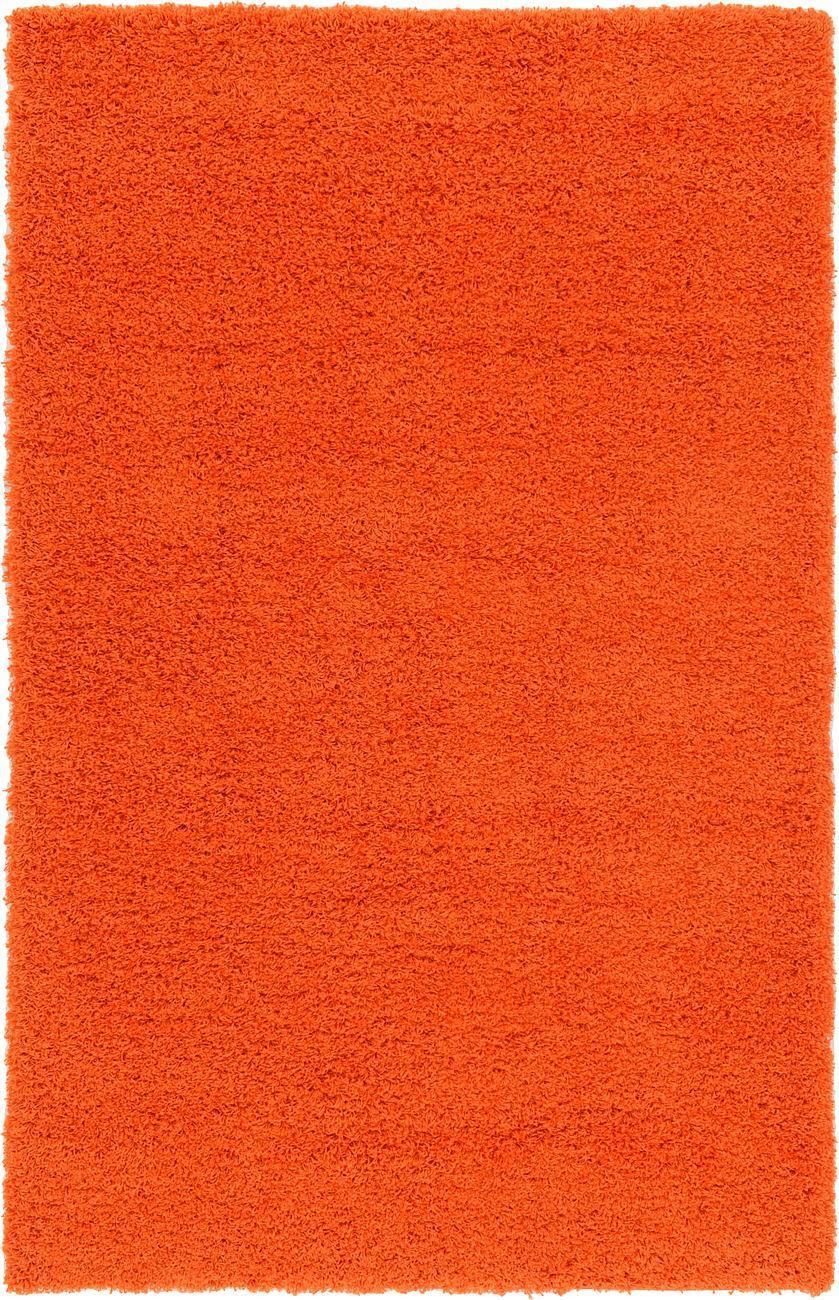 Orange Rug Shaggy Wram Soft Carpet Fluffy Modern Rugs Contemporary