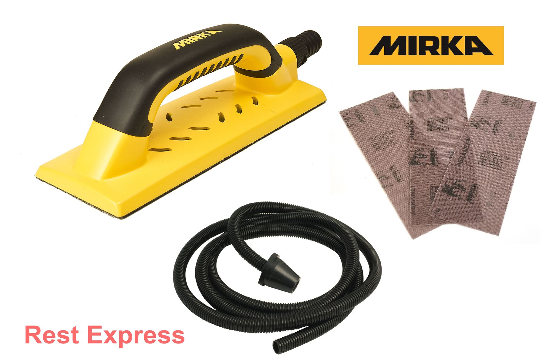 Mirka Handy Sanding Kit 80mm x 230mm Sander Tool, Hose System 5 x
