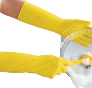 Polyco Deep Sink 40cm Extra Lang Latex Gummi Küche Reinigung Geschirr Handschuhe