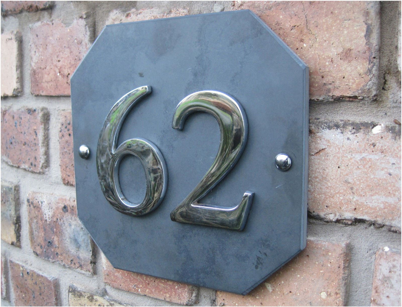 Moderne zeitgemaesse grosse hausnummern 1 99 schiefer granit