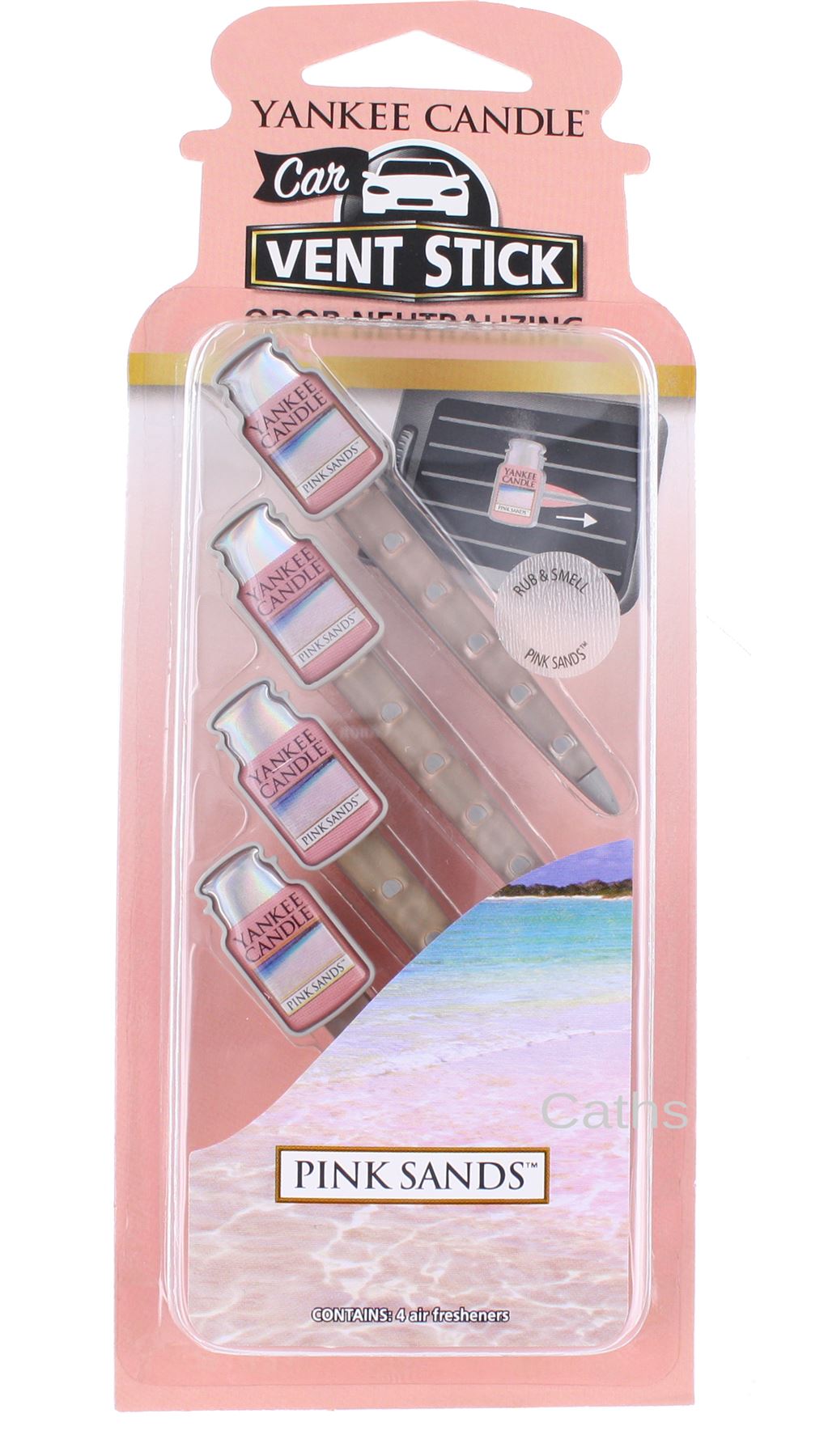 Yankee Candle Car Vent Sticks Air Freshener Fragrances Pack of Four eBay