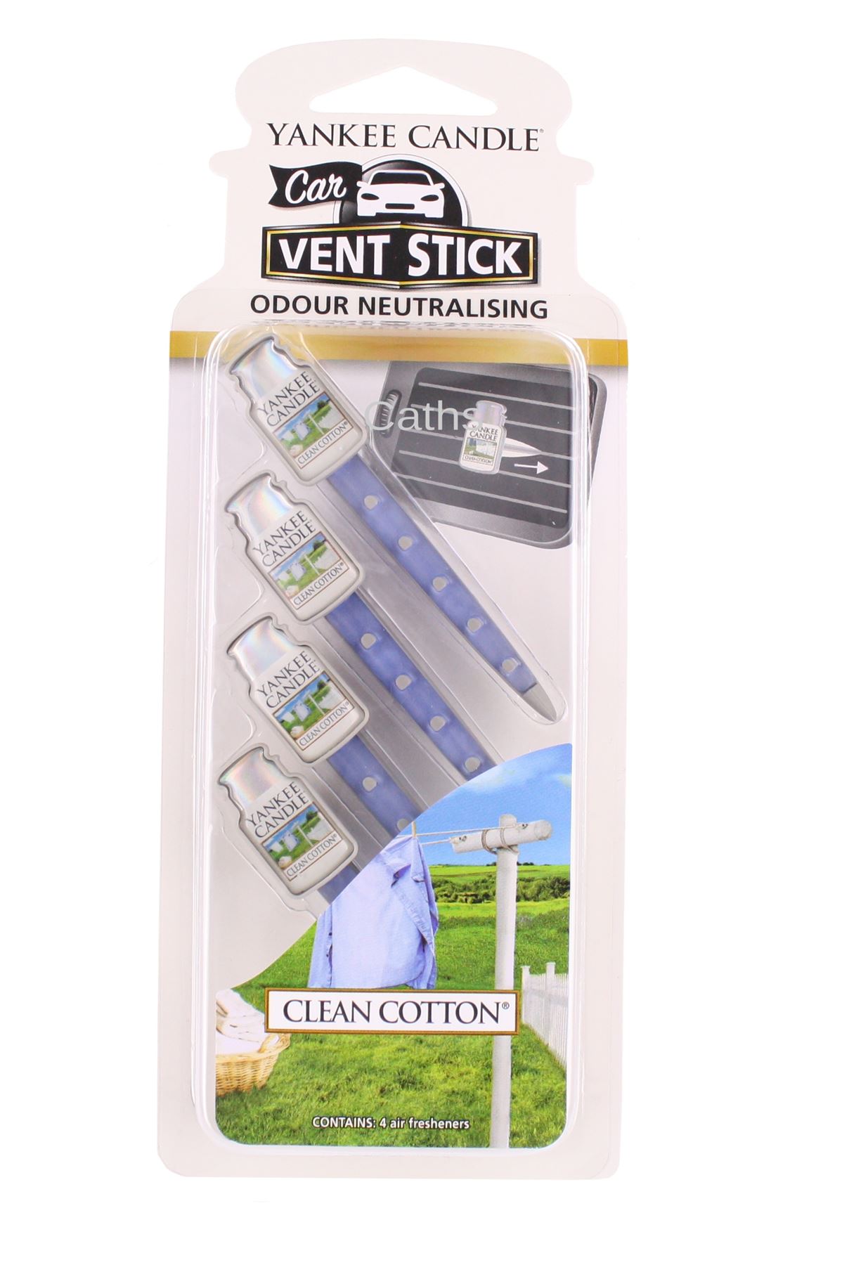 Yankee Candle Car Vent Sticks Air Freshener Fragrances Pack of Four eBay