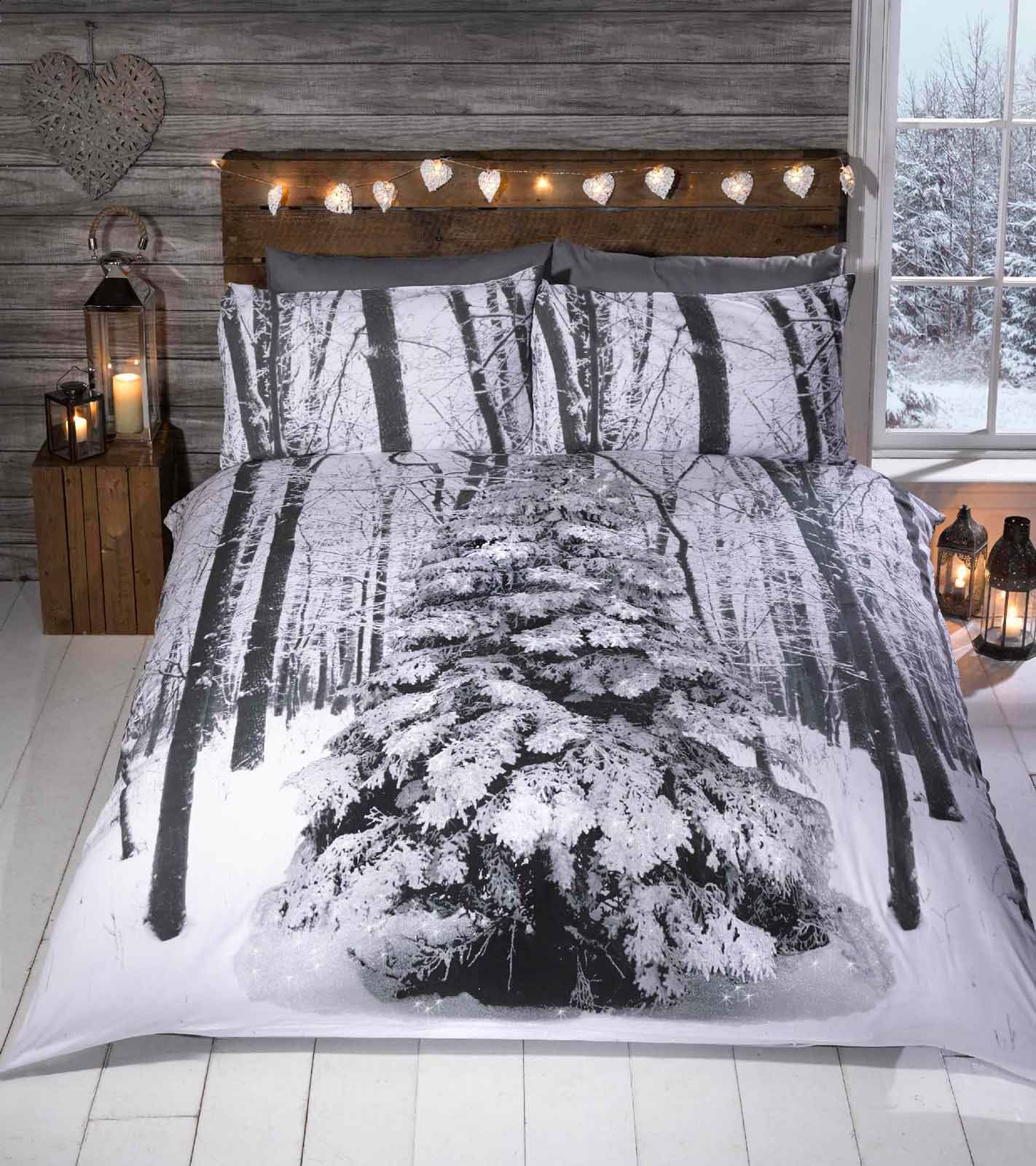 Winter Animal Woodland Duvet Covers Quilt Sets Penguin Polar Bear Winter Animal Woodland Duvet Covers Quilt Sets Penguin