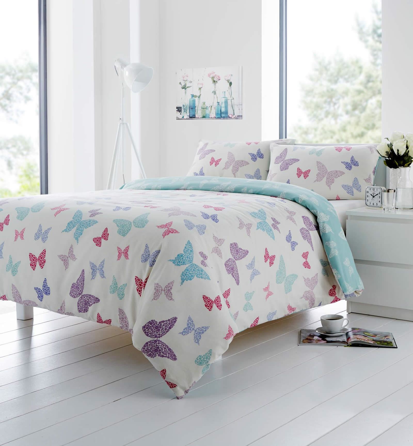 Erfly Duvet Cover Set The Duvets Fusion Marney Erfly Reversible Duvet Covers Quilt Set Cotton