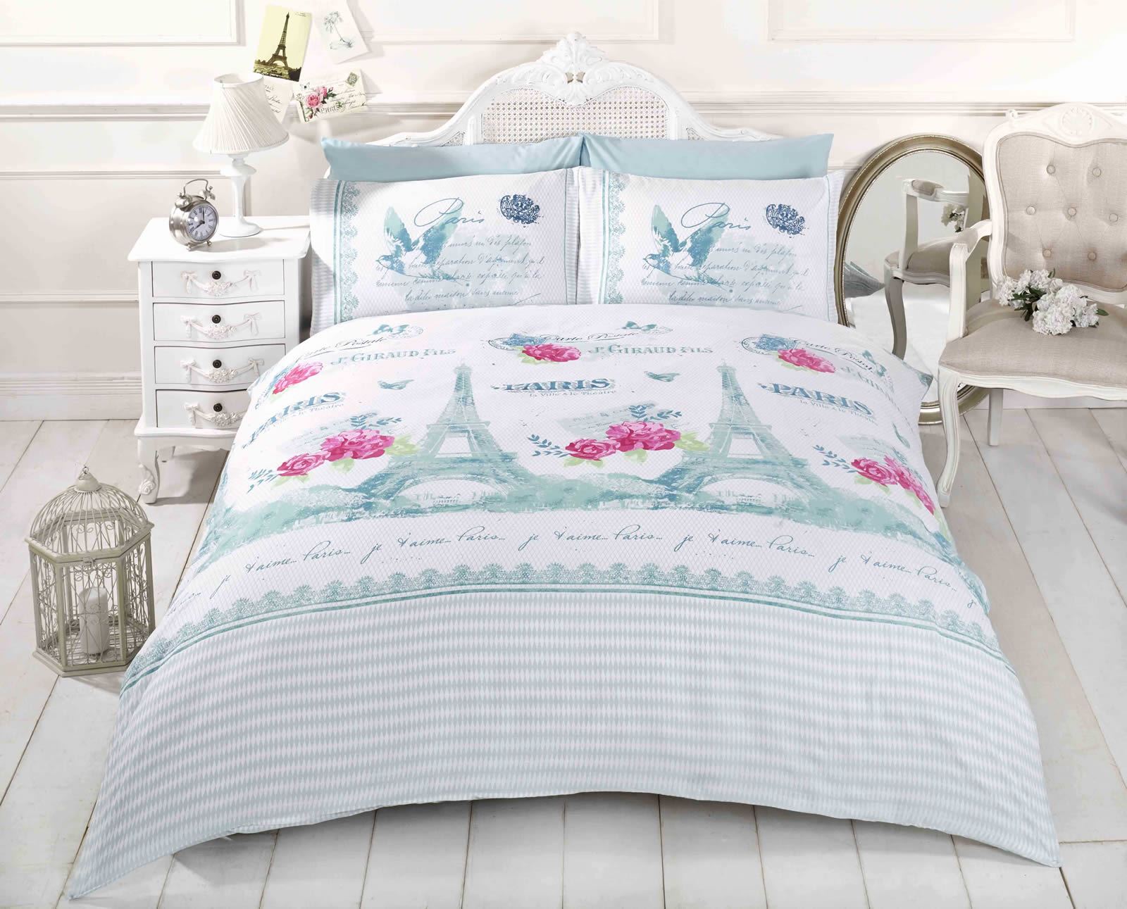 Paris Duvet Set The Duvets Chic Paris Duvet Cover Bedding Quilt Set Green Blue Red Cream