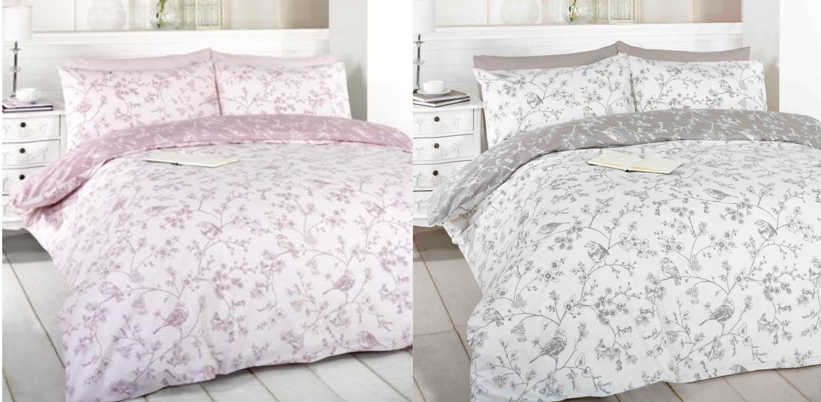 Toile Bird Vintage Floral Duvet Cover Quilt Set Pink Teal Toile Bird Vintage Floral Duvet Cover Quilt Set Pink Teal