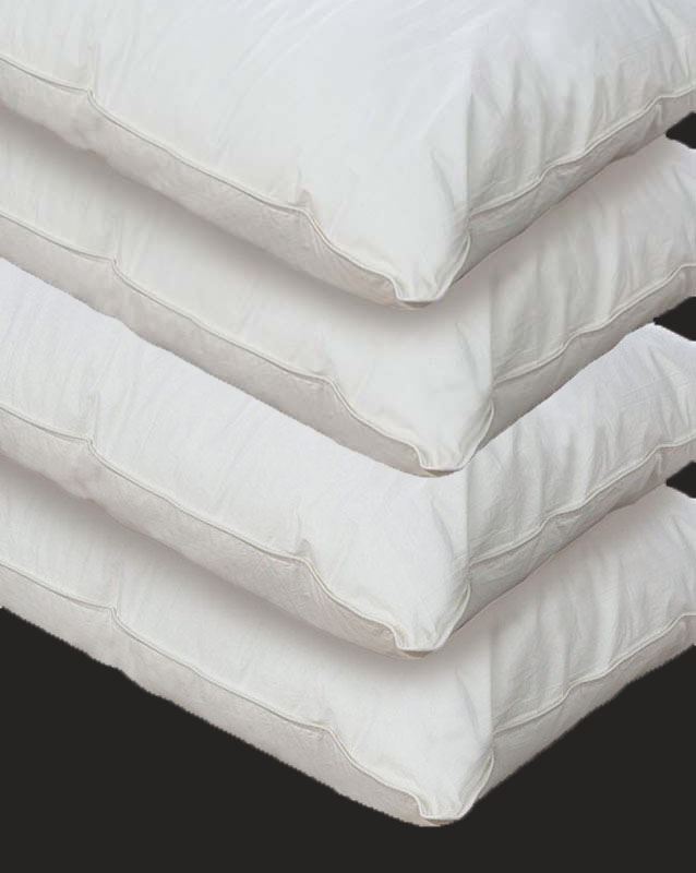 Pack of 4 Goose Feather & Down Pillows, 900gms filling, 15 Down / 85 Feather eBay