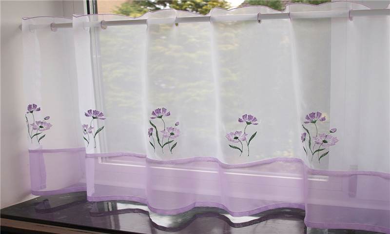 Sheer Voile Cafe Panel Kitchen Bathroom Ready Made Tier Valance Sheer Voile Cafe Panel Kitchen Bathroom Ready Made