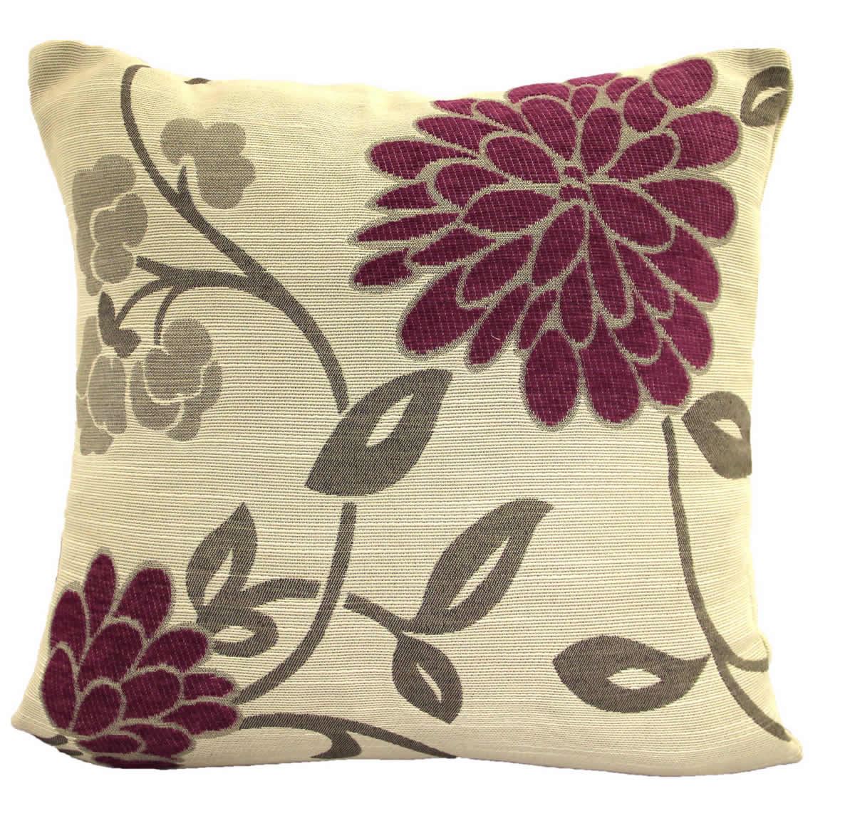 CHRYSTIE LUXURY FLORAL CHENILLE CUSHION COVER 18