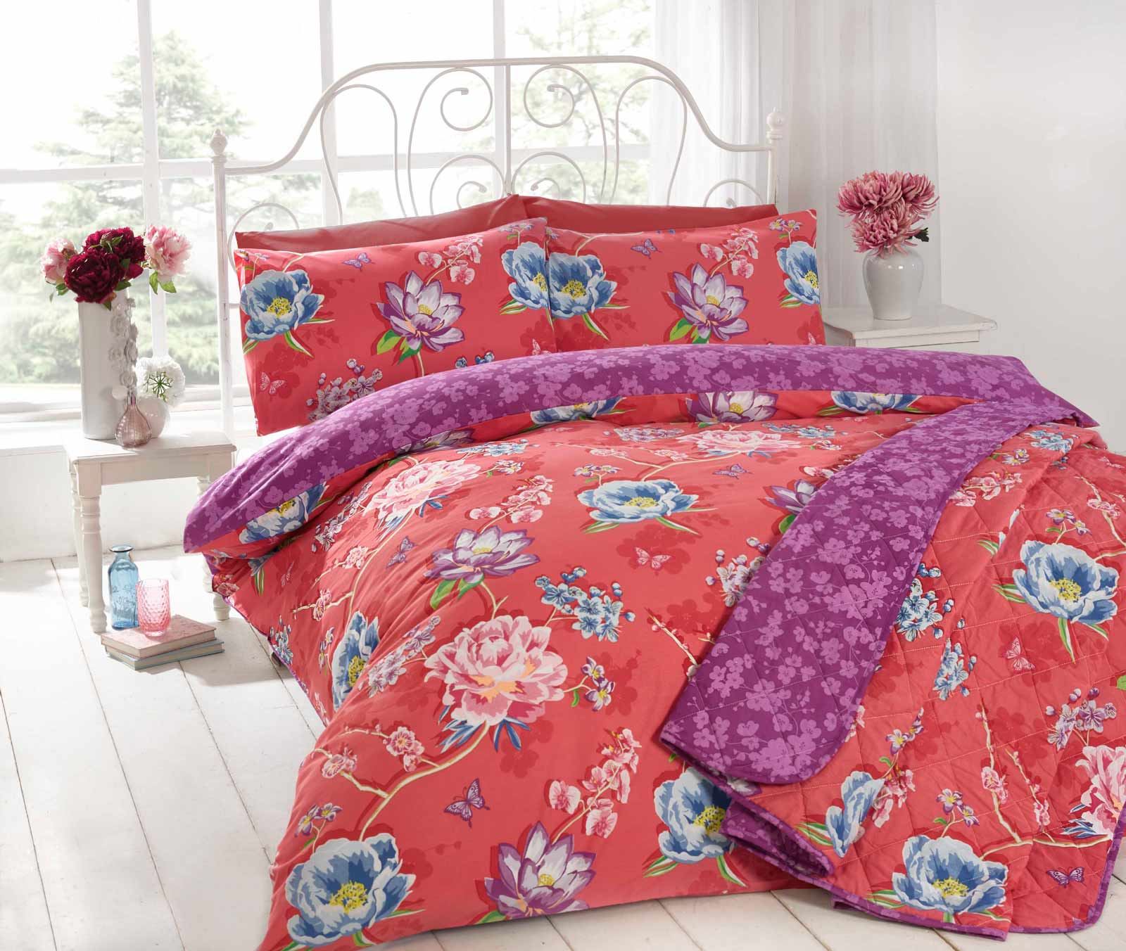 Sapporo Modern Floral Duvet Quilt Doona Cover Poly Cotton Japanese - Sapporomodernfloralduvetquiltdoonacoverpoly sapporo modern floral duvet quilt doona cover poly cotton japanese - sapporomodernfloralduvetquiltdoonacoverpoly