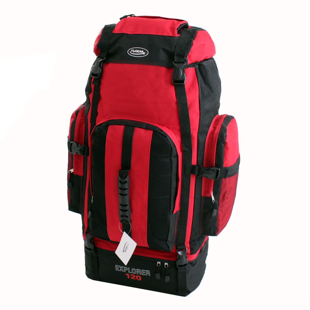 Extra Large 120 Litres Travel Camping Hiking Holiday Rucksack Backpack