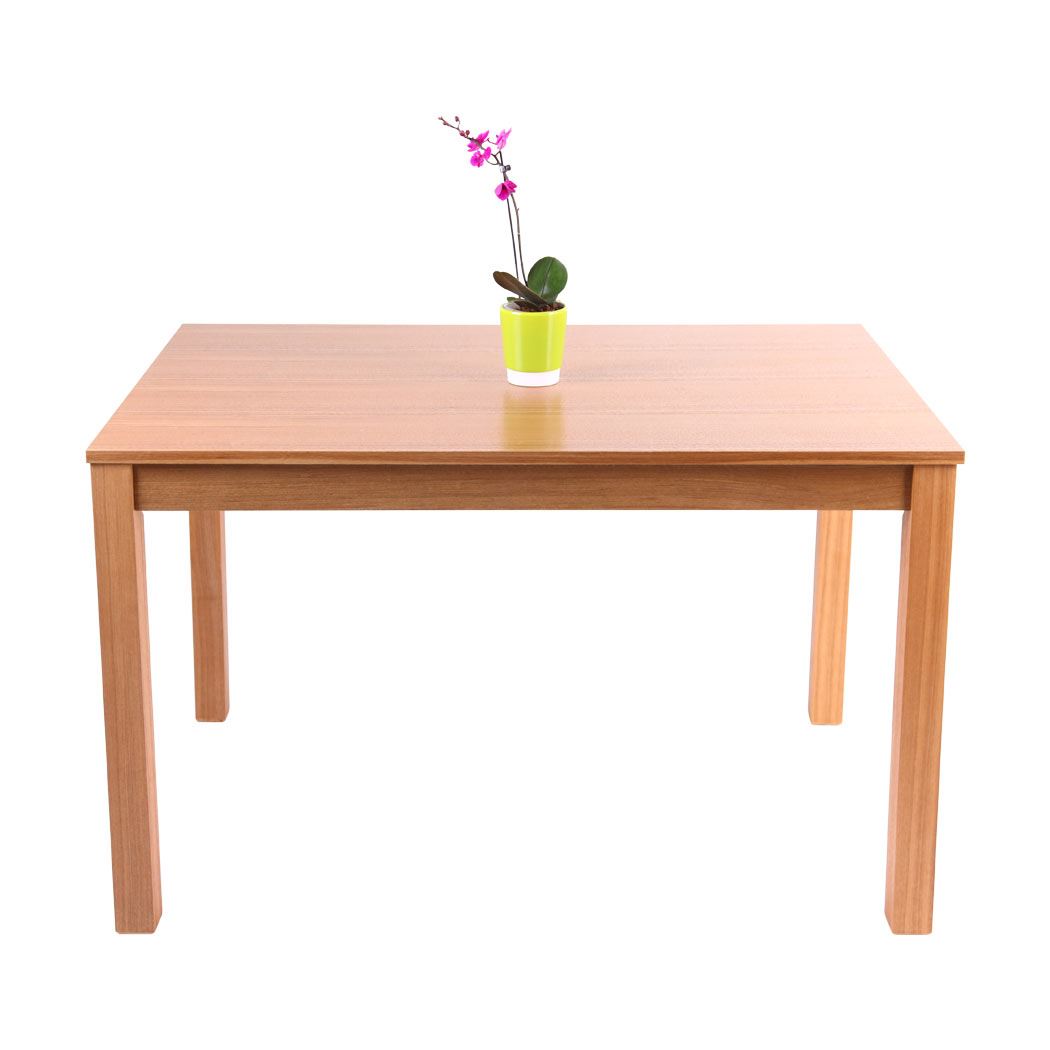 OAKDEN OAK VENEER DINING TABLE AND 4 x FAUX LEATHER HIGH 