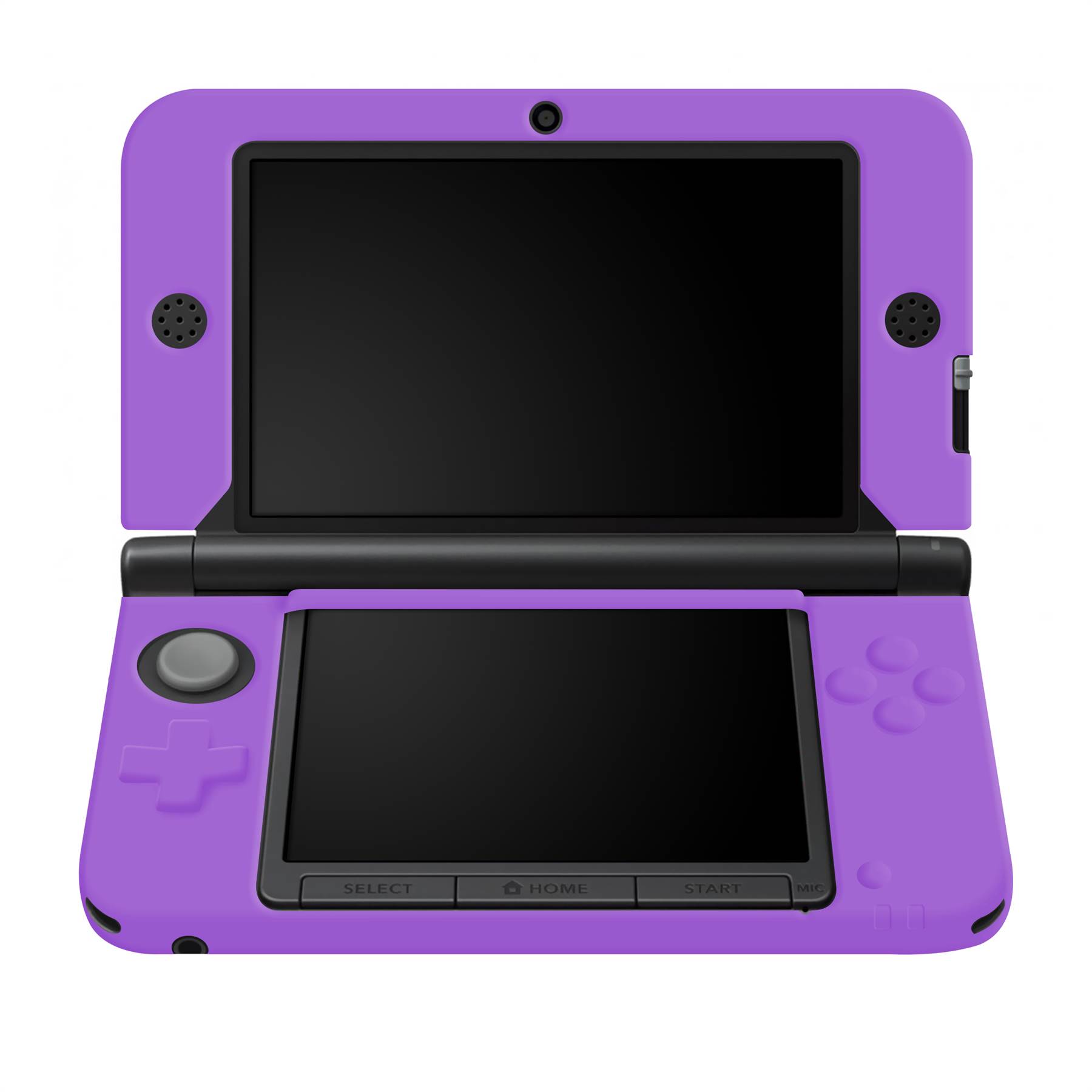 3DS XL LL PURPLE SILICONE SOFT COVER RUBBER GEL SKIN CASE FOR NINTENDO