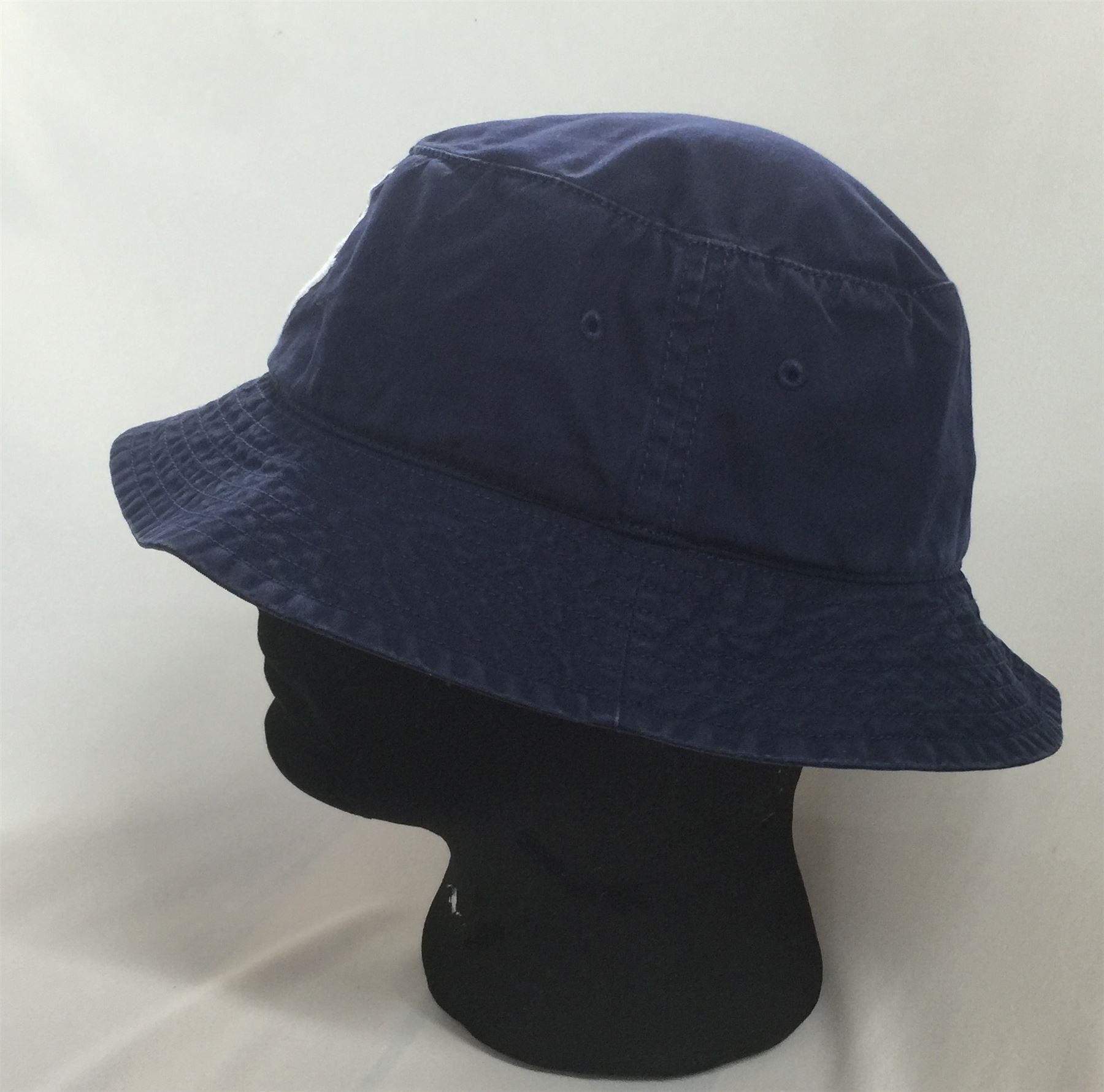 Polo Ralph Lauren Navy Lightweight Cotton Adult Bucket Hat SMALL DEFECTS