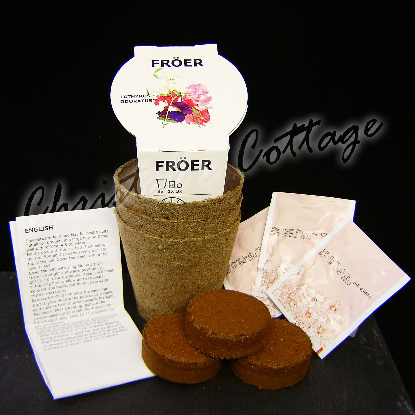 1 Ikea Garden Flower Seed Starter Kit Gardening Growing Pack sunflower