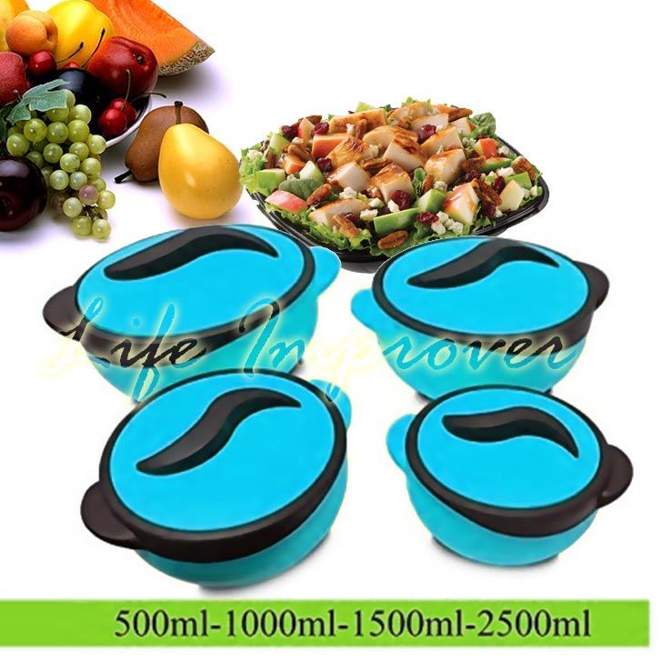 4PC Hot Cold Food Storage Insulated Casserole Hot Pot Casserole Dish
