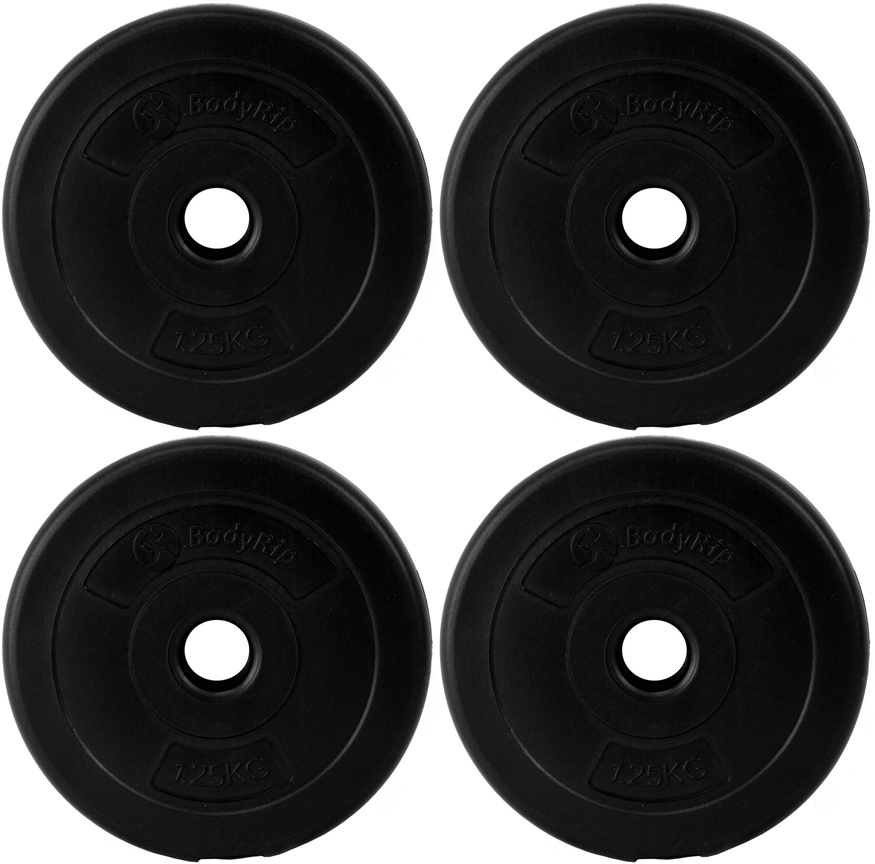 BodyRip 1" STANDARD 1.2525kg VINYL WEIGHT PLATES DISCS WEIGHTS FITNESS