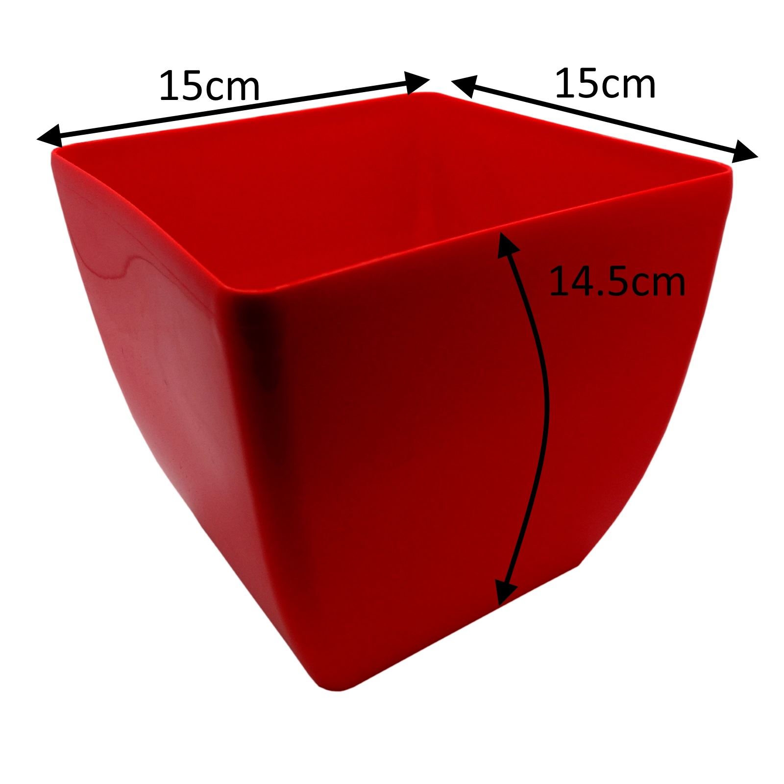 Strong Plastic Square Plant Flower Weed Cactus Pots in Various Sizes