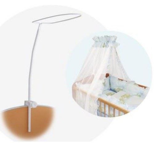 BRAND DRAPE CANOPY MOSQUITO NET HOLDER POLE BABY NURSERY COT BED CRIB