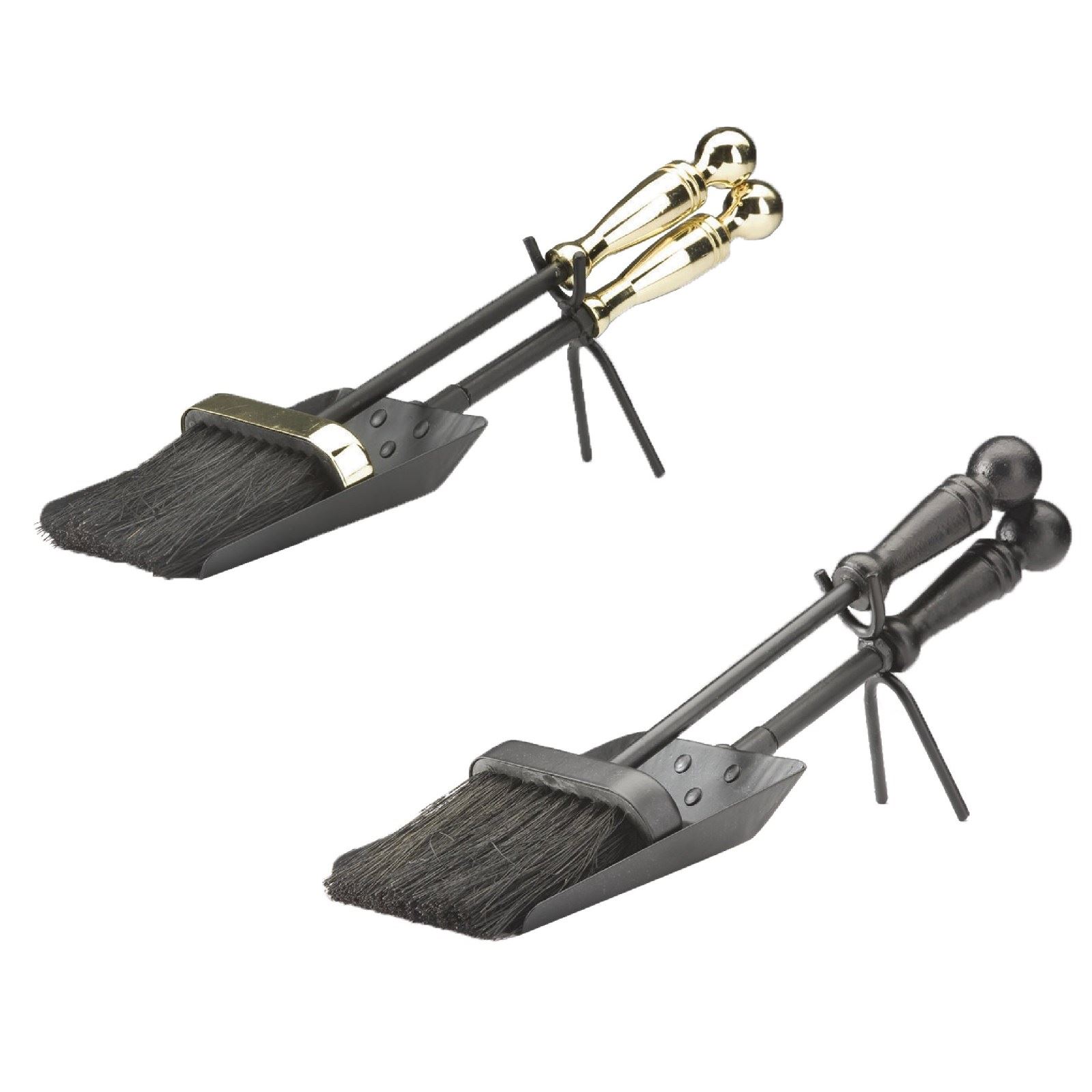NEW SHOVEL AND BRUSH SET TIDY FIREPLACE ACCESSORIES HEARTH COMPANION