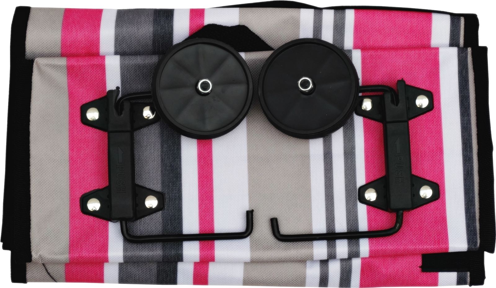 Nouveau pliable shopping sac à roulettes chariot avec roues léger taille compacte
