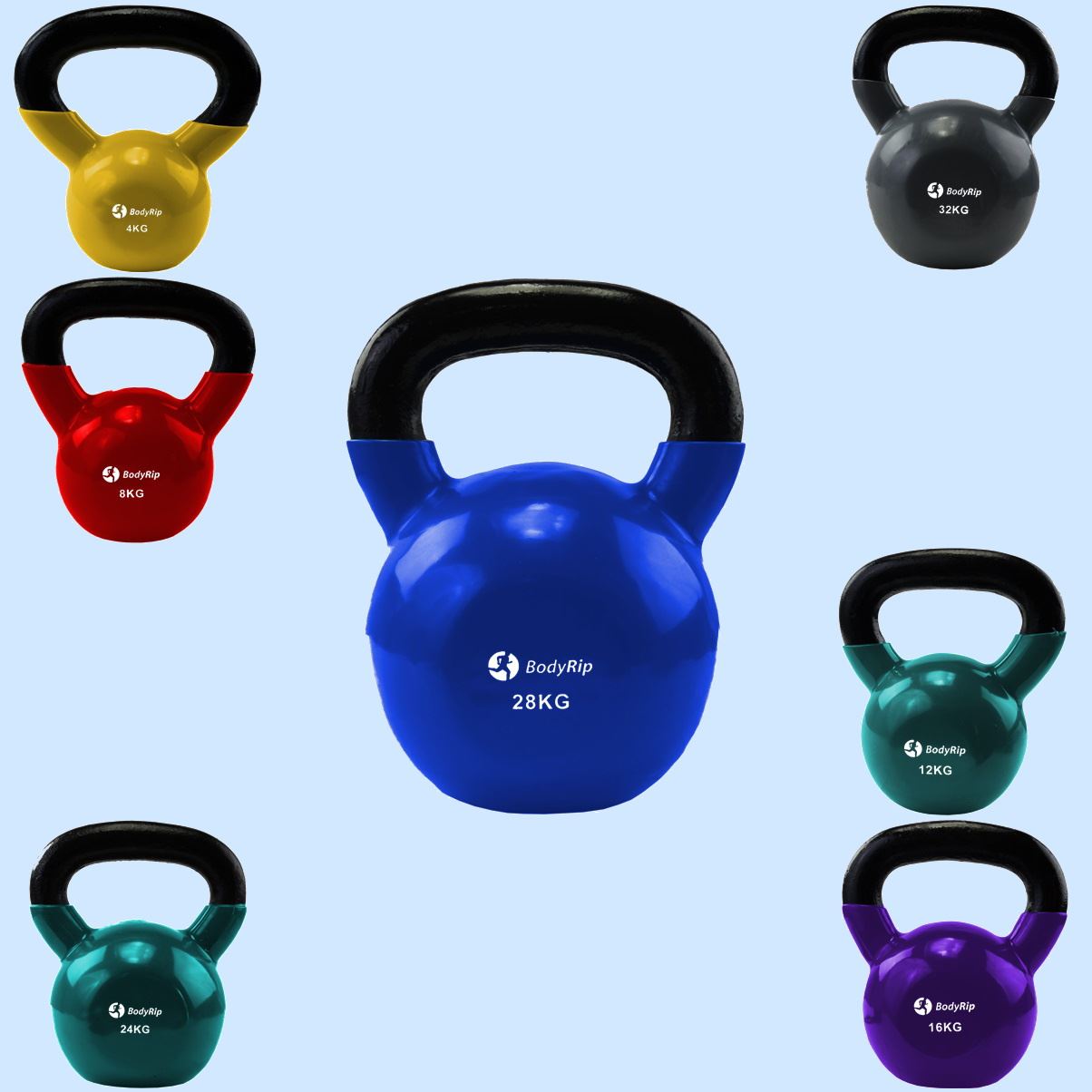 CAST IRON KETTLE BELL 4 8 12 16 20 24 kg EXERCISE TRAIN MUSCLE SPORT eBay