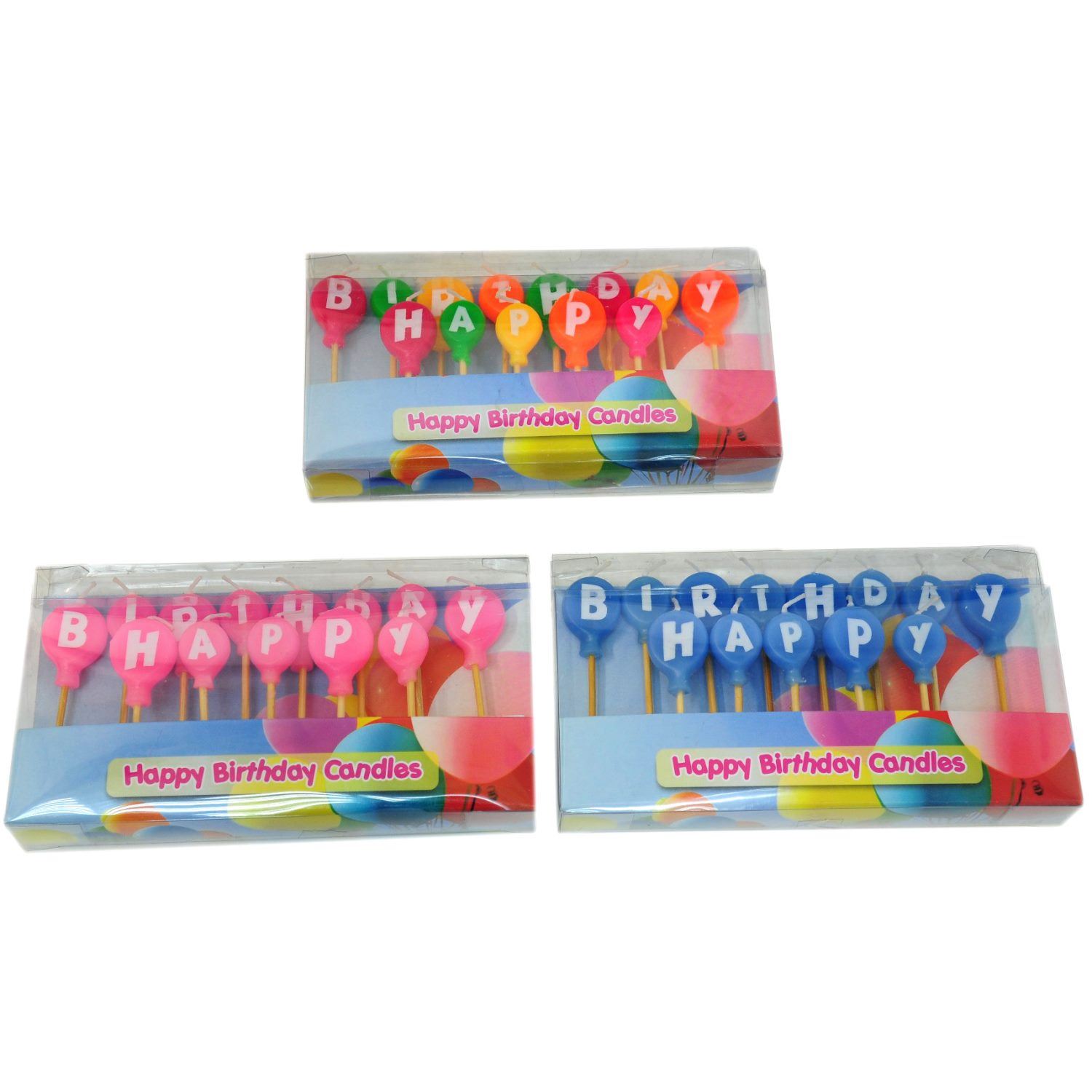 Happy Birthday Party Candles Pack Assorted eBay