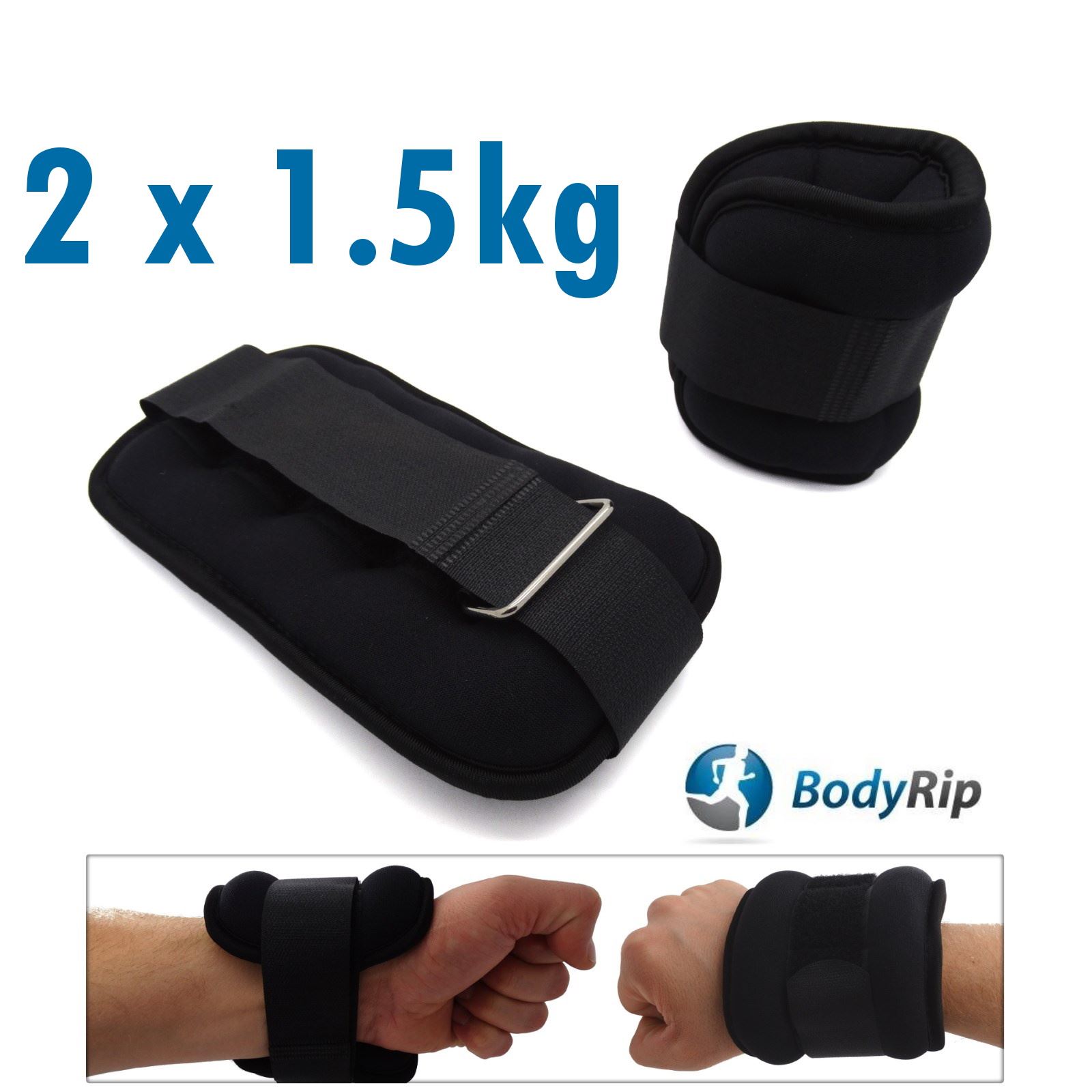 BodyRip Leg Ankle Hand Wrist Weights Wraps Straps Bandage Gym Workout