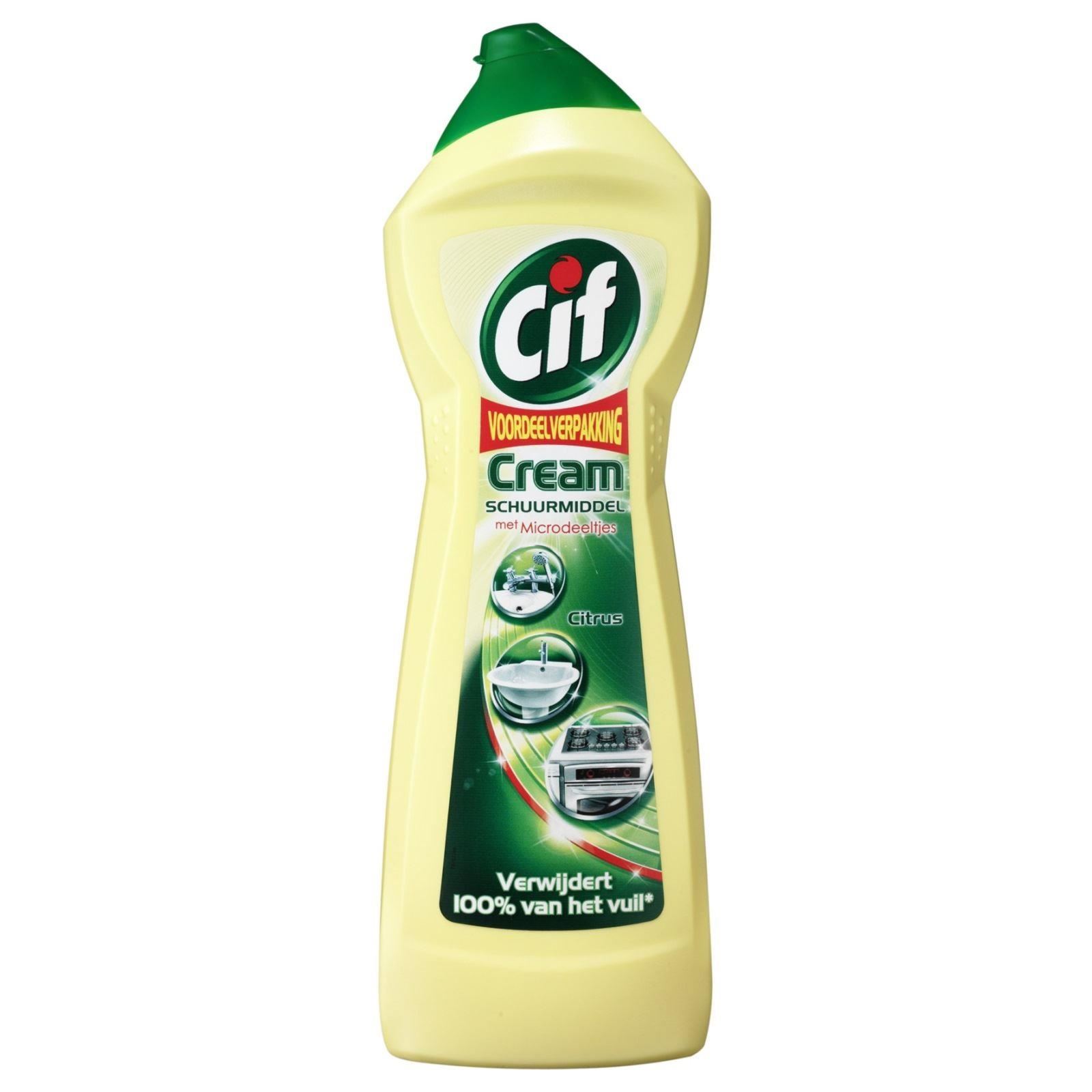 CIF CREAM 750ml ORIGINAL & CITRUS with MICROPARTICLES 100% DIRT REMOVED ...