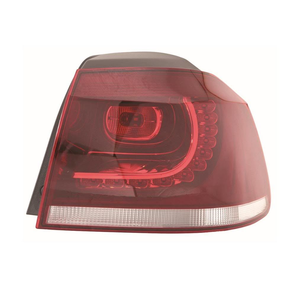 VW Golf Mk6 Type R Hatchback 1/2009 Led Outer Rear Tail Lights 1 Pair
