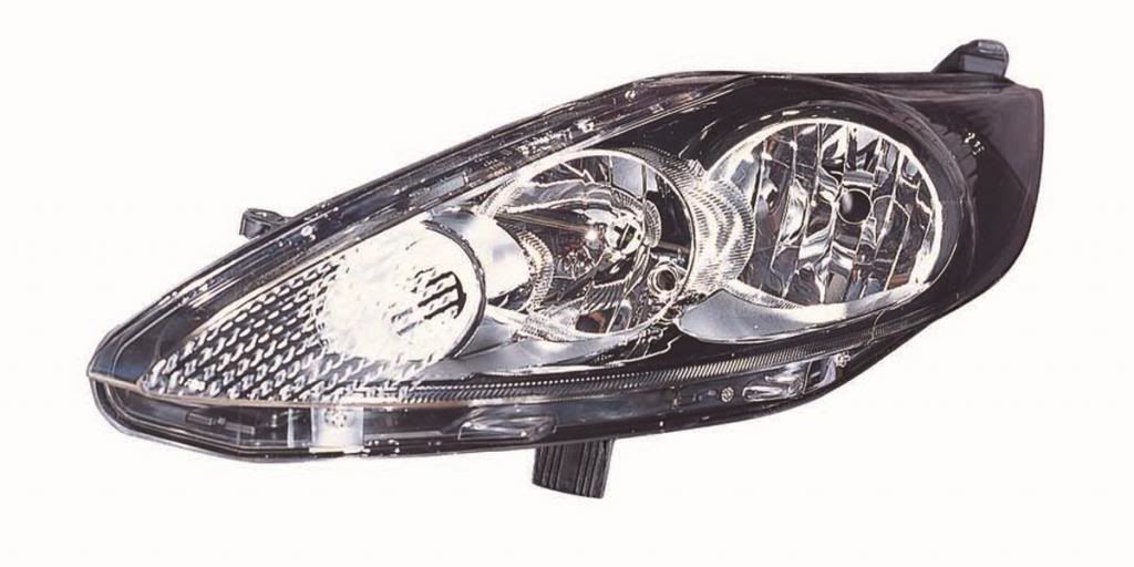 Ford Fiesta Mk7 Style 10/20082012 Headlight Lamp Black Inner Passenger Side N/S eBay