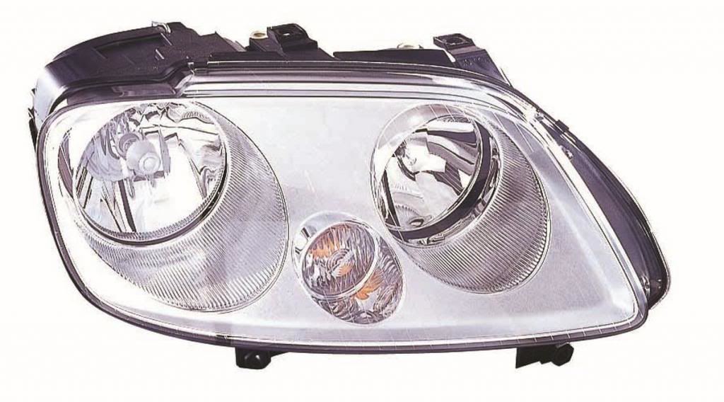 Volkswagen Caddy Mk3 Van 3/20042010 Headlight Headlamp Chrome Drivers Side O/S eBay