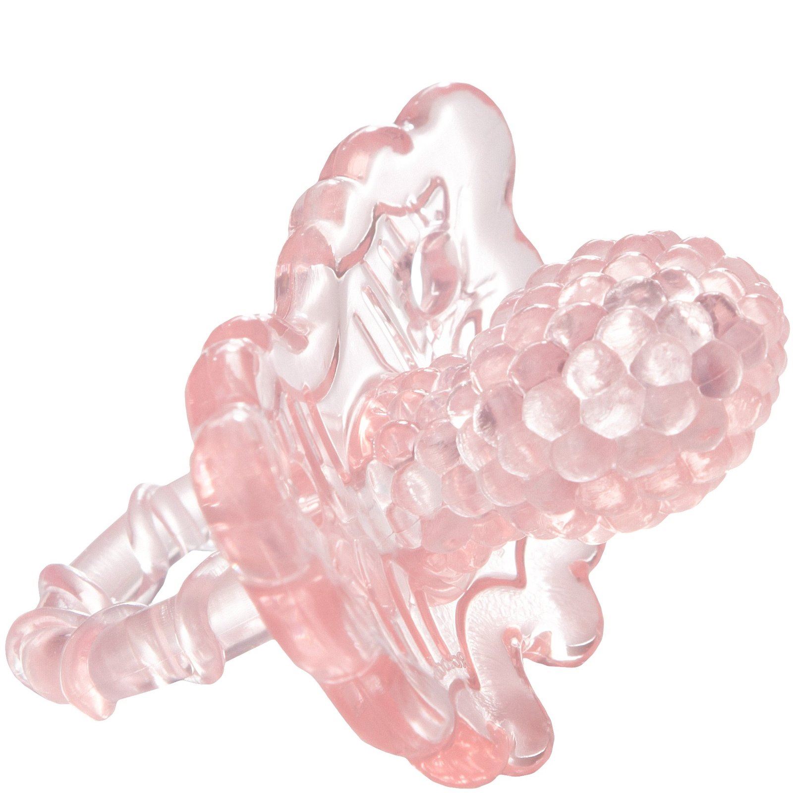 RazBerry Teether BABY BLUE OR BABY PINK Teething Dummy Pacifier NEW