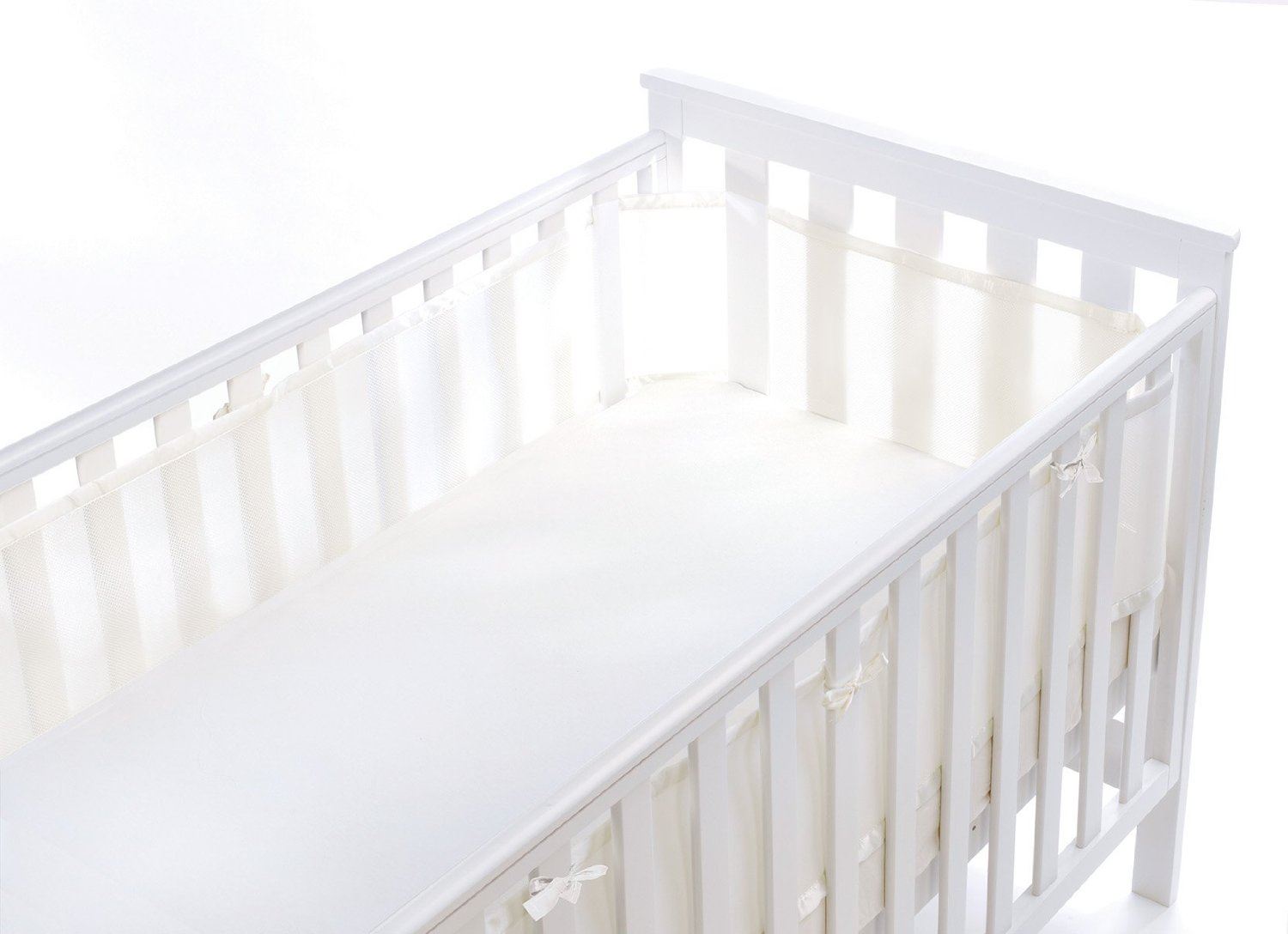 Breathable Baby Mesh Liner PINK, BLUE OR WHITE, Baby Cot Crib Bed Safety eBay