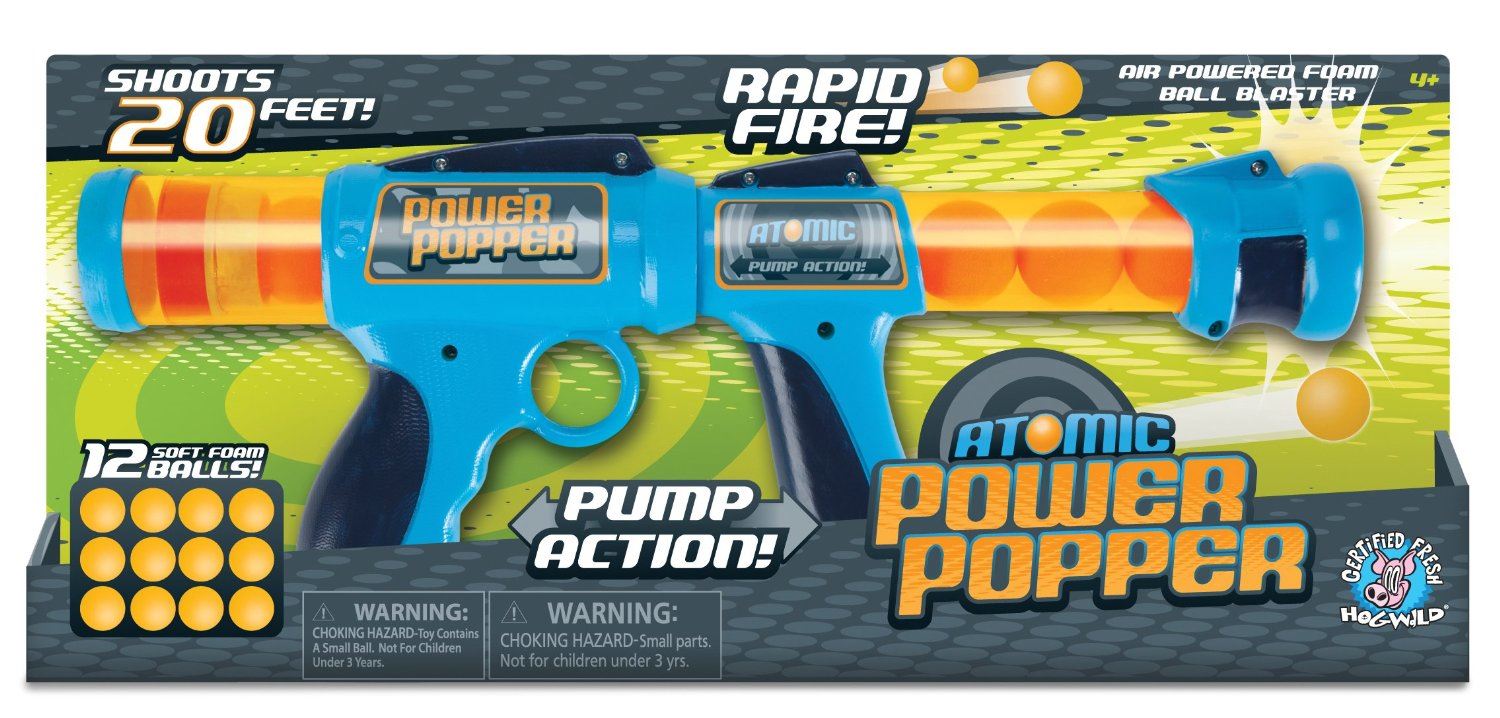 Mookie Atomic Power Popper OR Six Shooter Air Powered Foam Ball Blaster