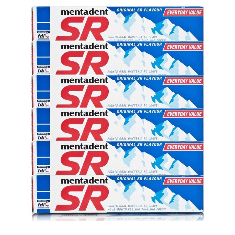 Mentadent SR Toothpaste Tube 100mls 6 Pack eBay