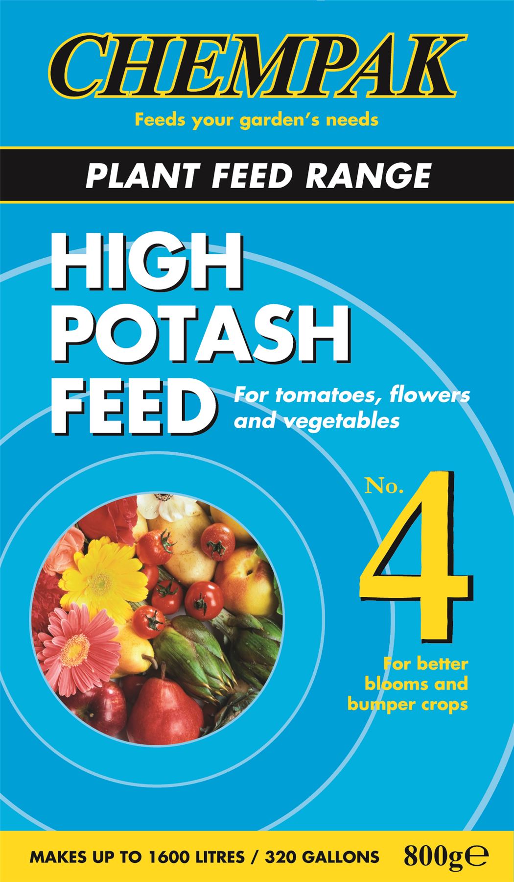 Chempak 800g Tomato Flower Vegetable High Potash Feed Fertiliser No. 4 eBay