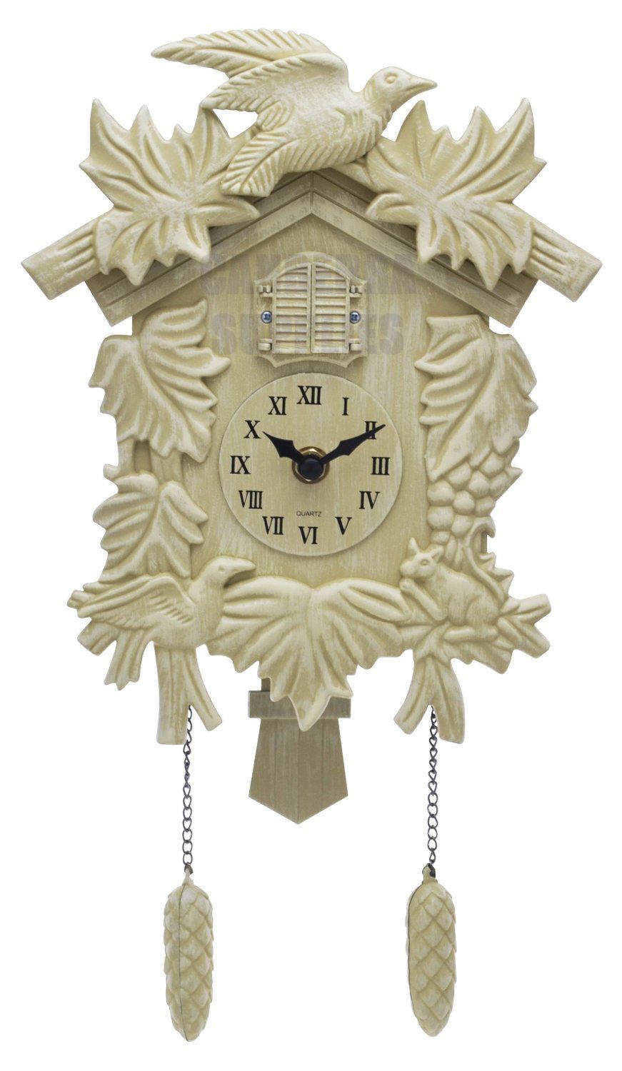 ACCTIM FELDBURG TRADITIONAL STYLE CUCKOO PENDULUM WALL CLOCK ANTIQUE