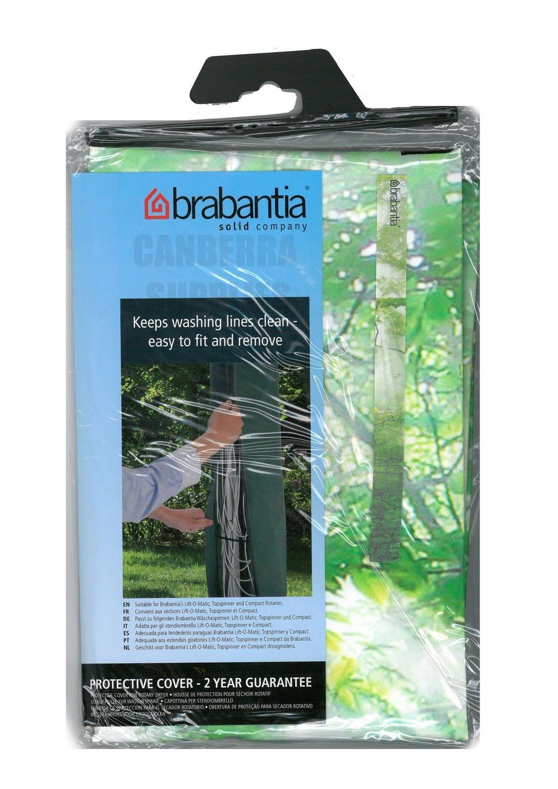 BRABANTIA ROTARY DRYER WASHING LINE COVER FOREST DESIGN FREE