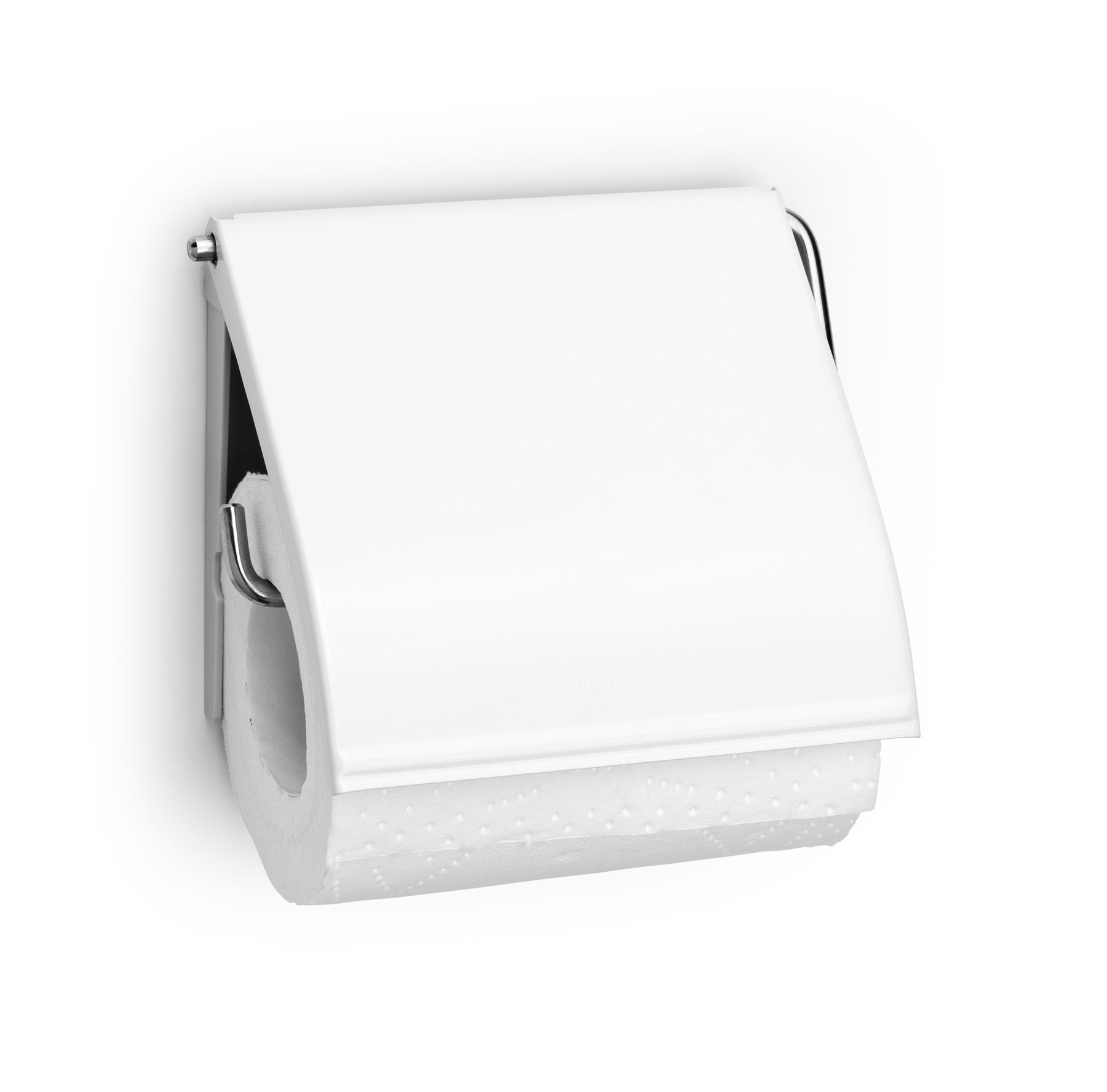 BRABANTIA WALL MOUNTED WHITE BATHROOM TOILET ROLL HOLDER eBay