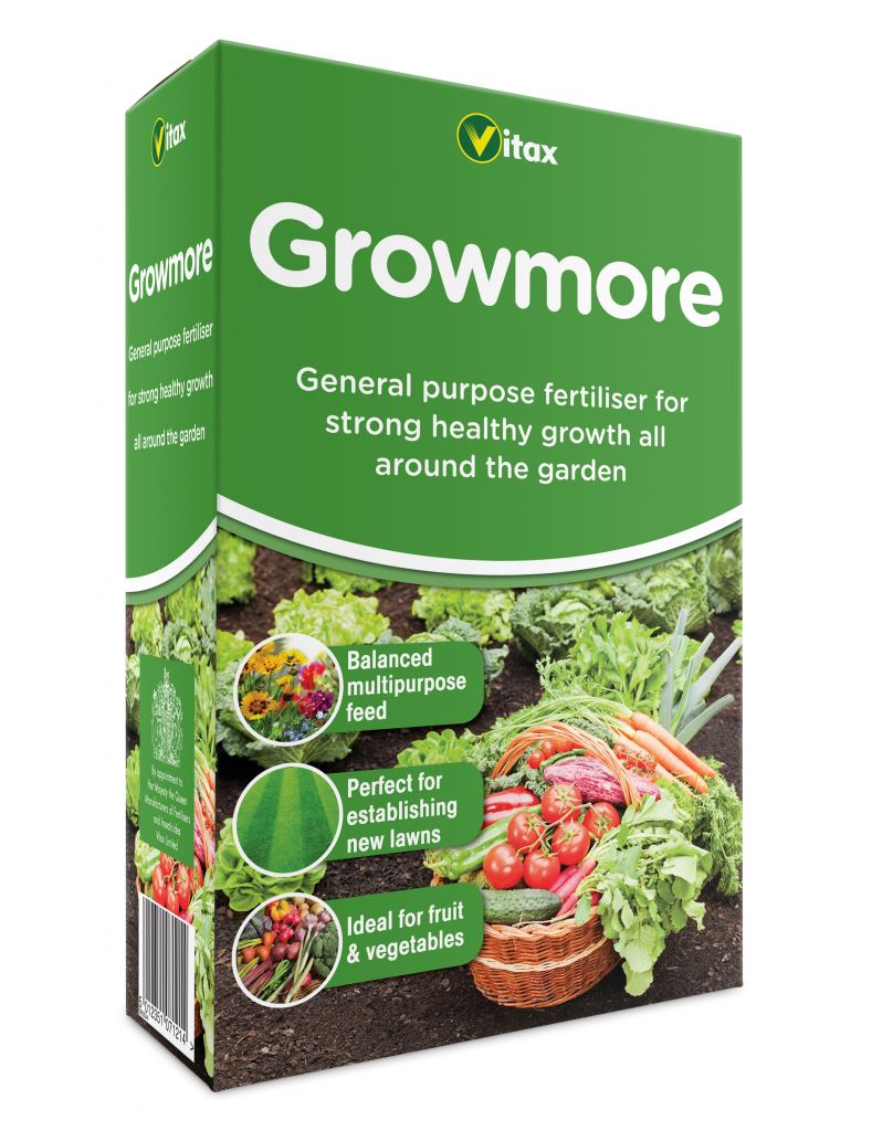 Vitax Growmore Lawn Fruit Veg Garden Plants Fertiliser 1.25kg 20kg