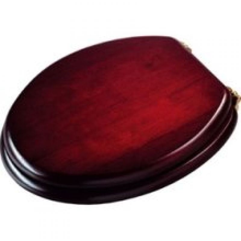 CROYDEX MAHOGANY WOODEN TOILET SEAT WITH BRASS FITTINGS FREE POSTAGE eBay