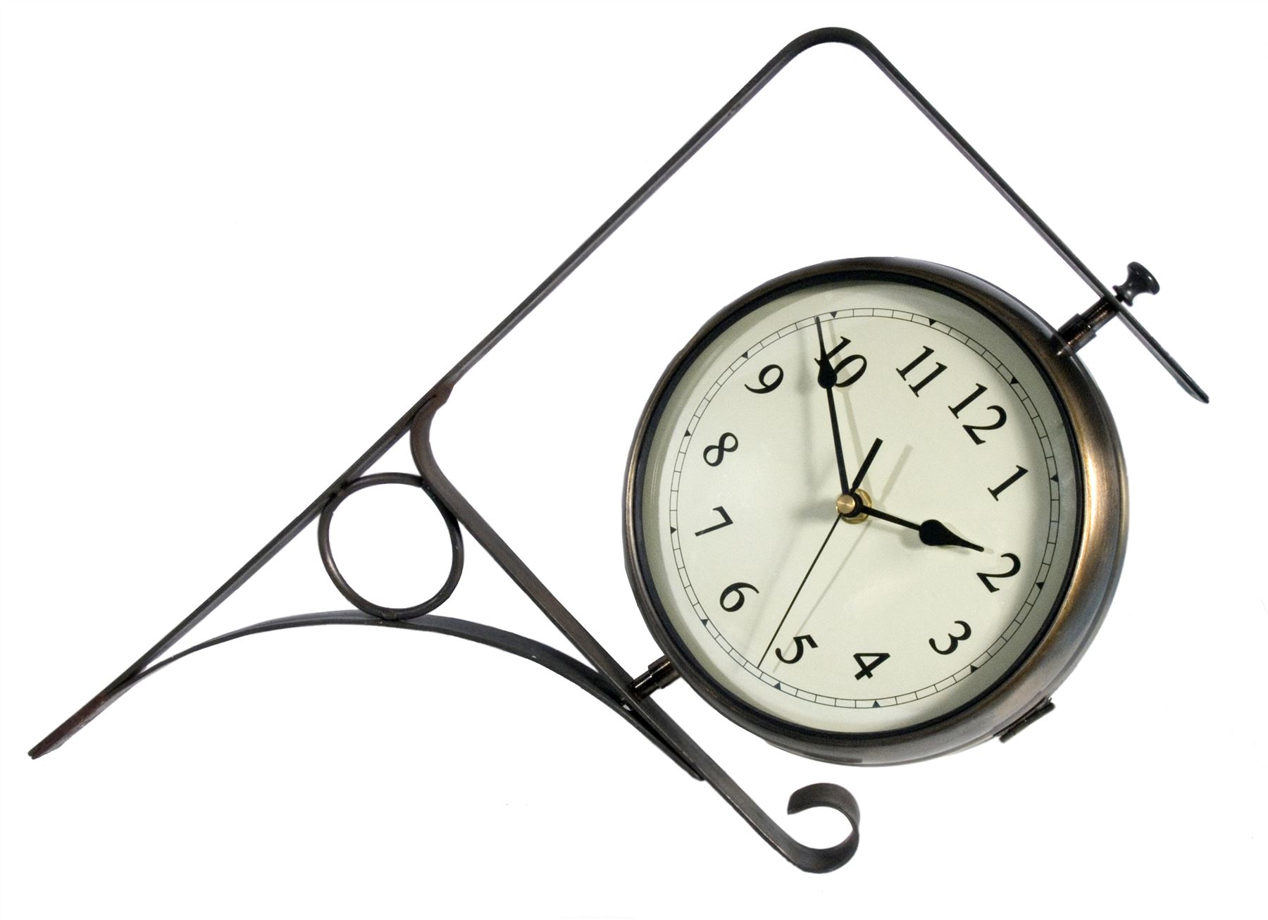 Weathereye 8" Outdoor Weatherproof Garden Wall Double Face Clock