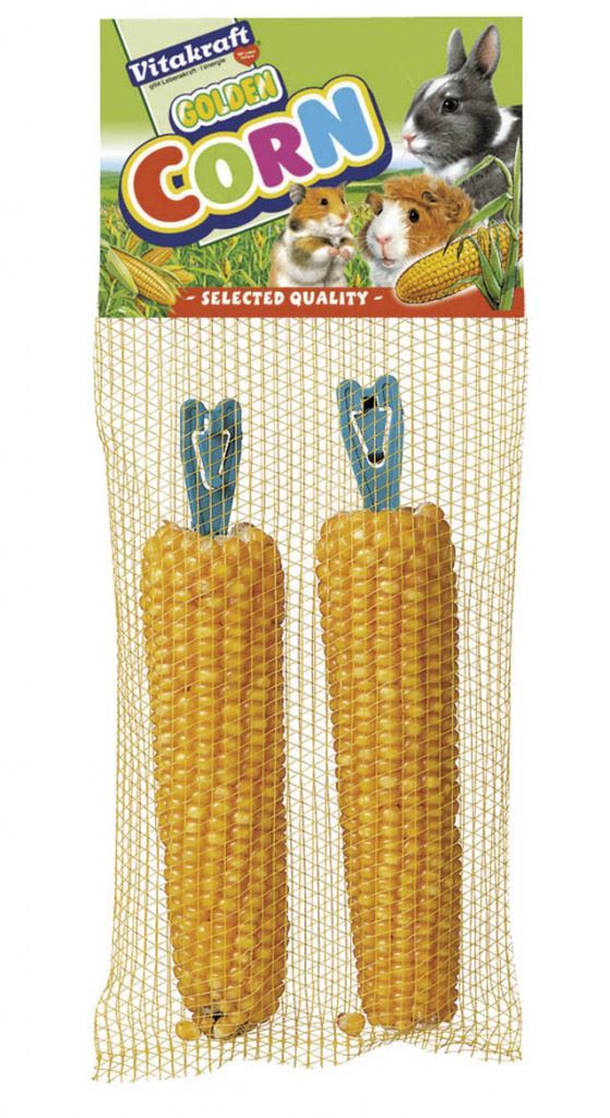 Vitakraft Golden Corn On the Cob Small Sweetcorn Rabbit Hamster Treat