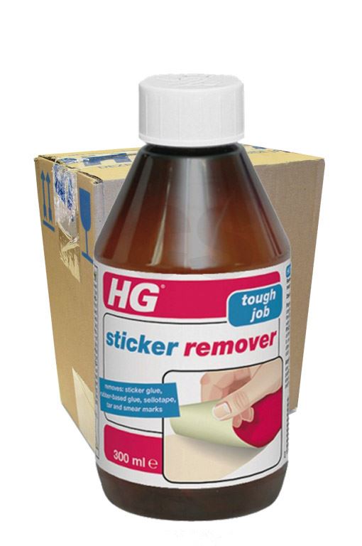 6 x HG HAGESAN STICKER LABEL REMOVER 300ml STICKY ADHESIVE GLUE CLEANER